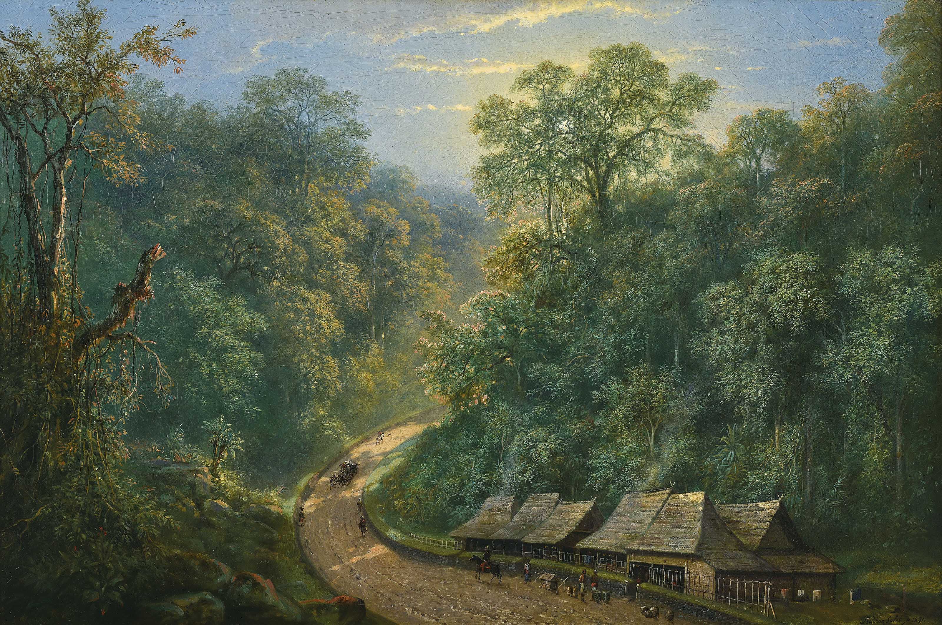 Raden Saleh Sjarif Boestaman Indonesia 1807 1880 Mail Station