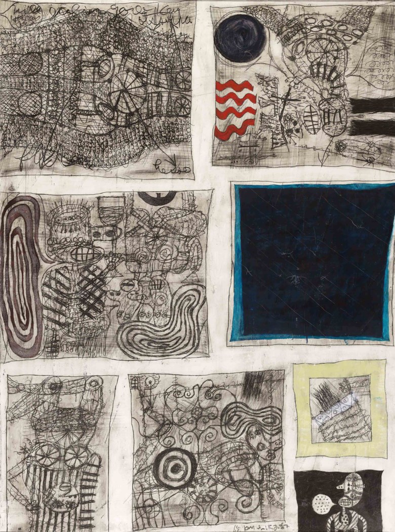 Key Hiraga (1936-2000), Fenetre (Window), 1965. 129.7 x 96.5  cm (51⅛ x 38  in). Estimate HK$600,000-800,000. This lot is offered in First Open  Hong Kong on 29 March 2018  at Christie’s in Hong Kong