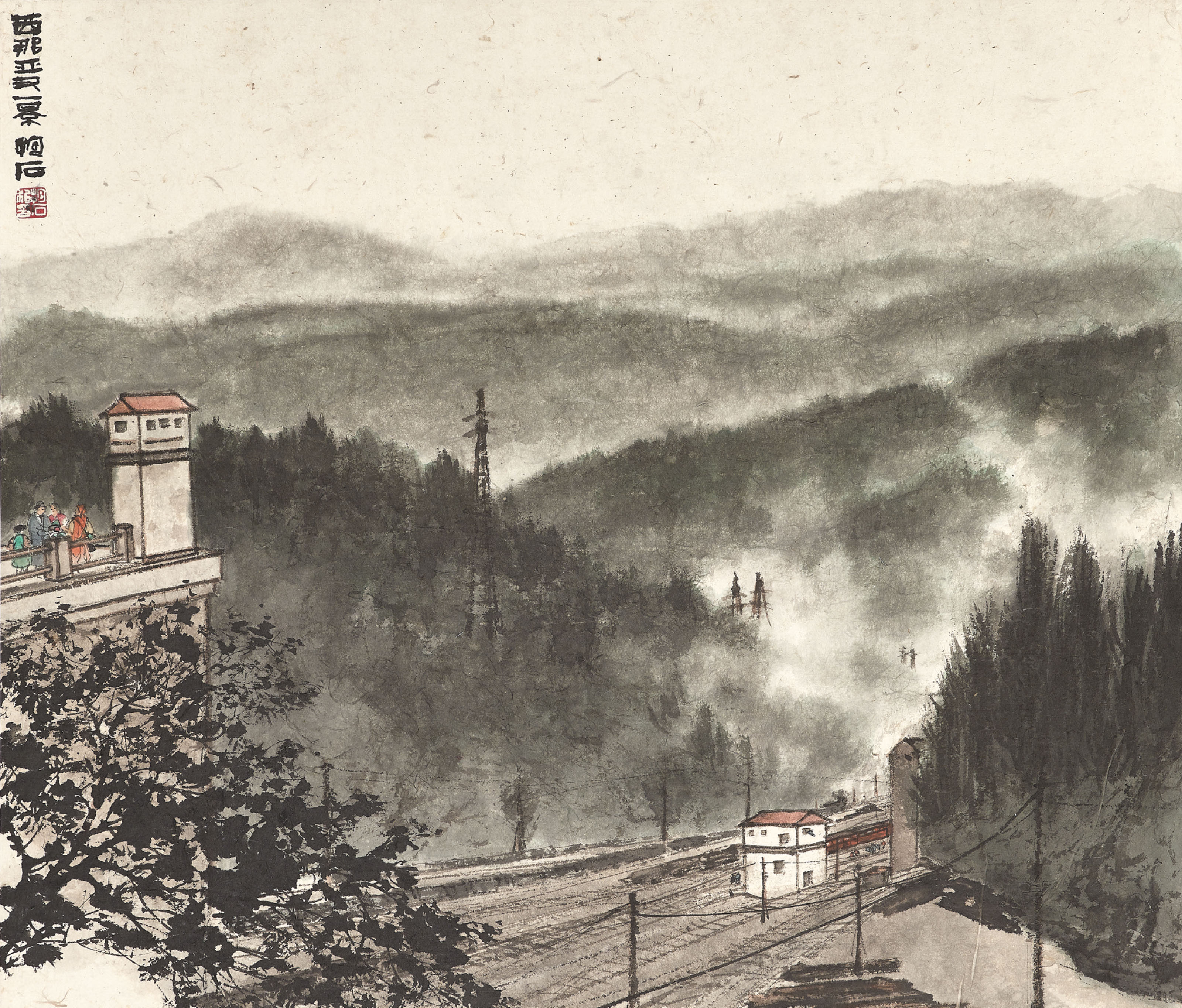 傅抱石, 西那亞又一景| Christie's