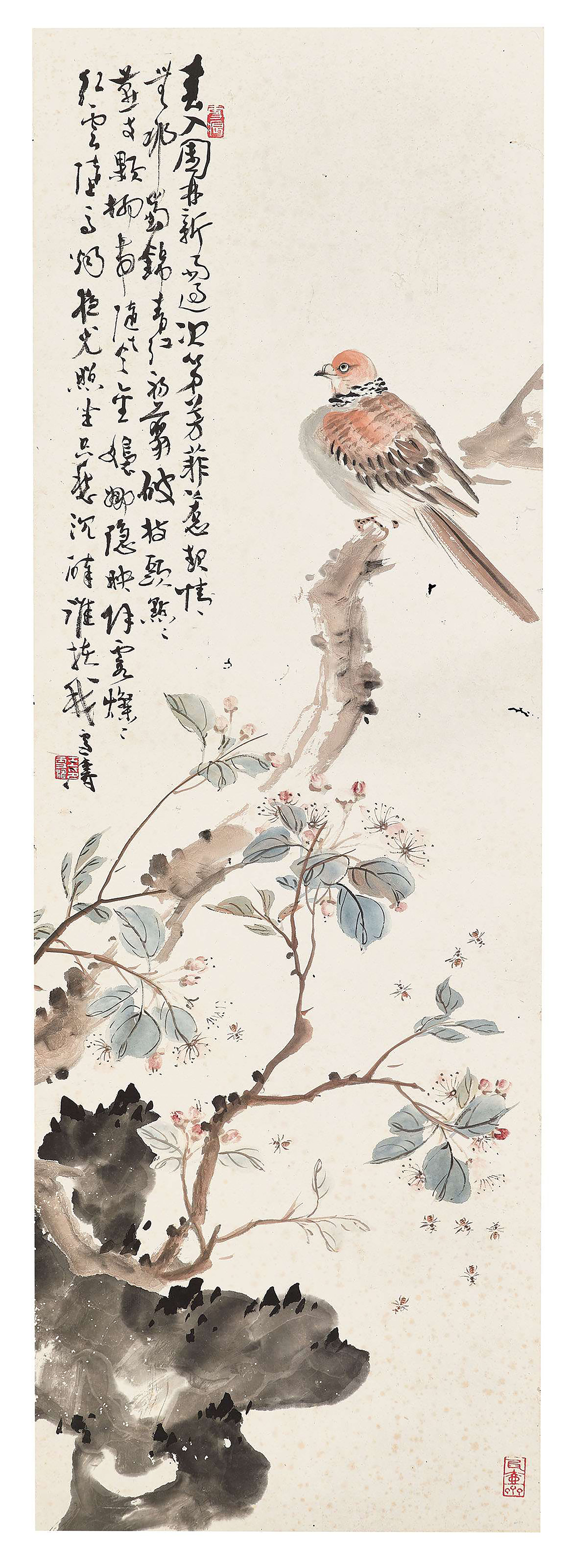 中国額 中国軸 王雪涛在銘 花鸟絵 近現代 中國古美術 中国现代著名小写意花鸟画家王雪涛作品欣赏