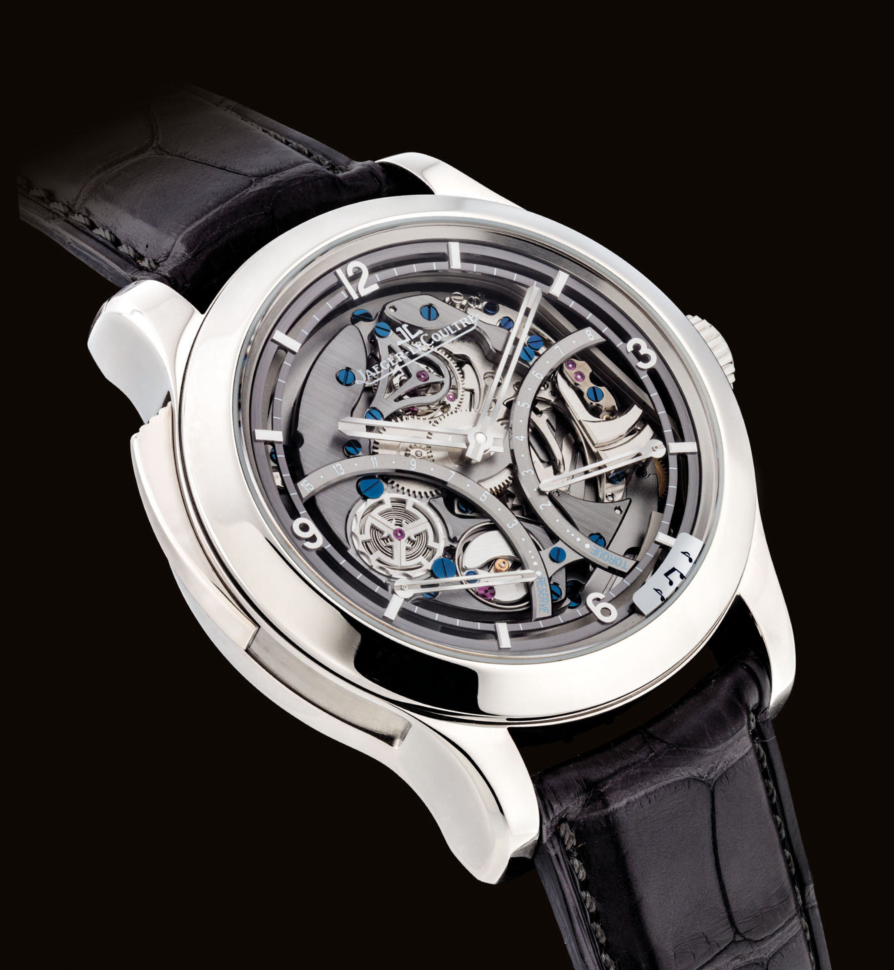 JAEGER LECOULTRE A FINE AND RARE TITANIUM LIMITED EDITION SEMI