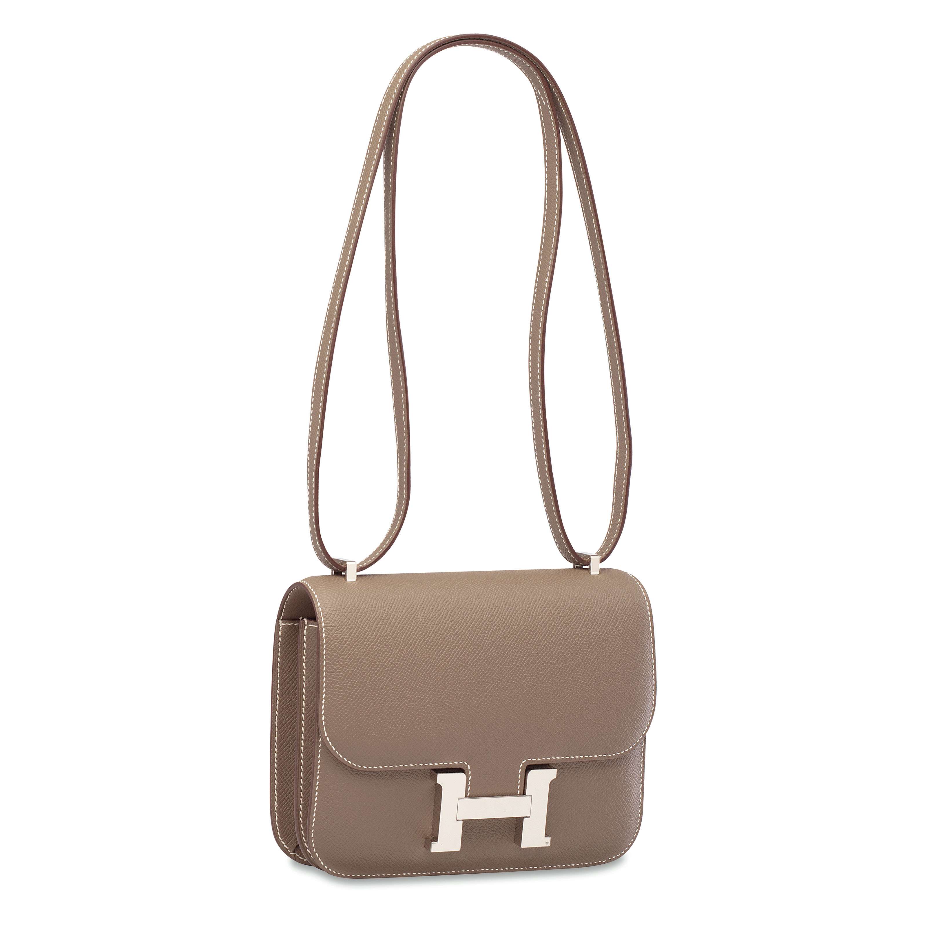 AN TOUPE EPSOM LEATHER MINI CONSTANCE 18 WITH PALLADIUM HARDWARE