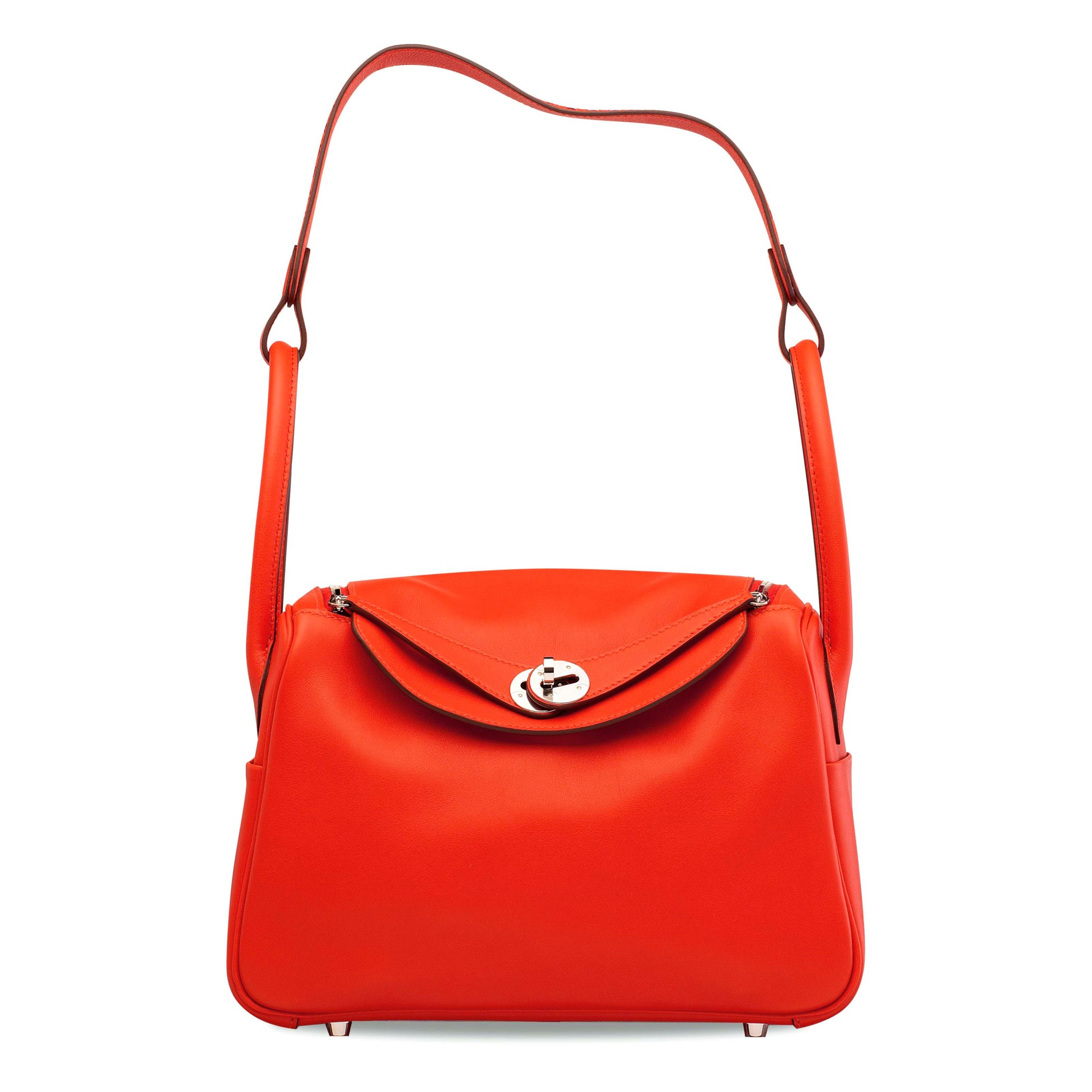 A LIMITED EDITION CAPUCINE SWIFT LEATHER TRESSAGE LINDY 26 WITH ...