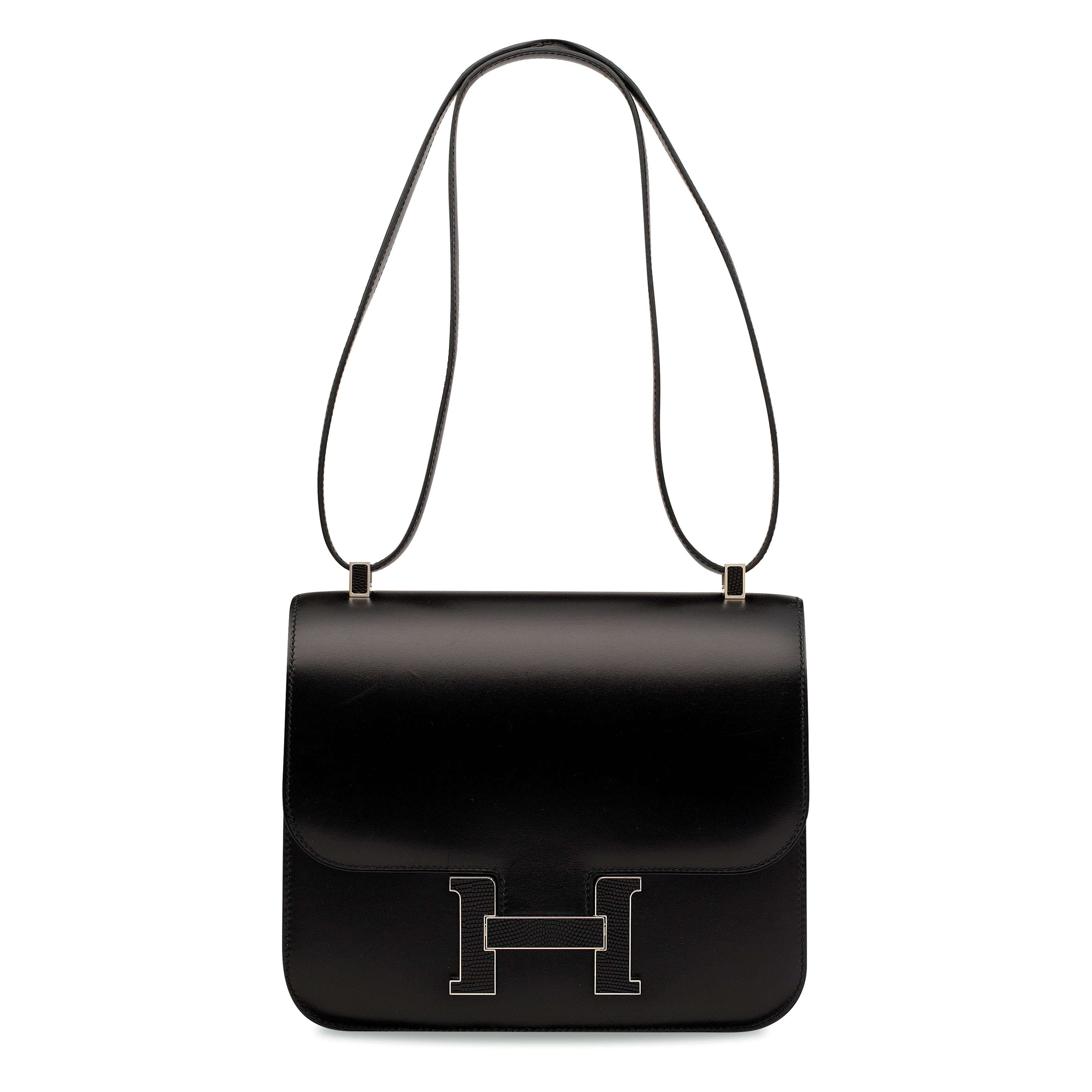 A LIMITED EDITION BLACK CALF BOX LEATHER MARQUETTE CONSTANCE 24