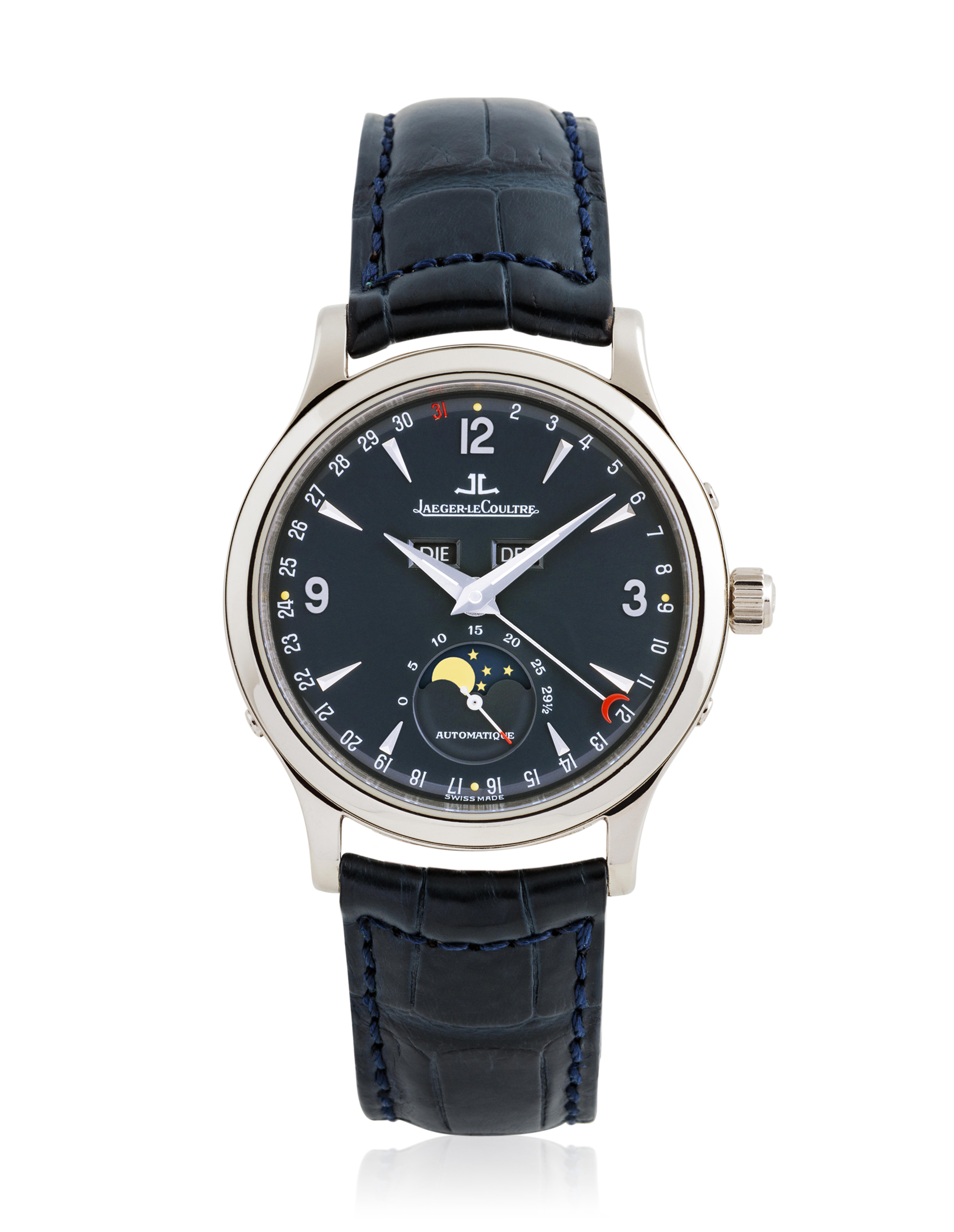 JAEGERLECOULTRE, MASTER MOON PLATINE, TRIPLE CALENDAR WITH MOON PHASES