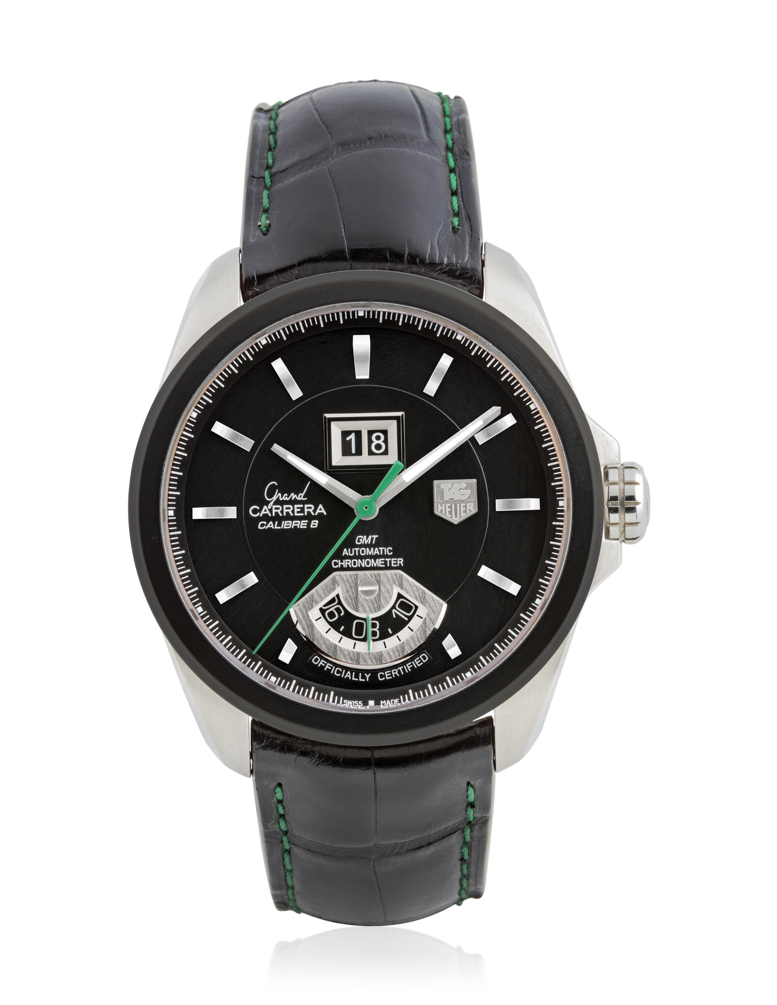 TAG HEUER, GRAND CARRERA GMT SINGAPORE LIMITED EDITION Christie’s