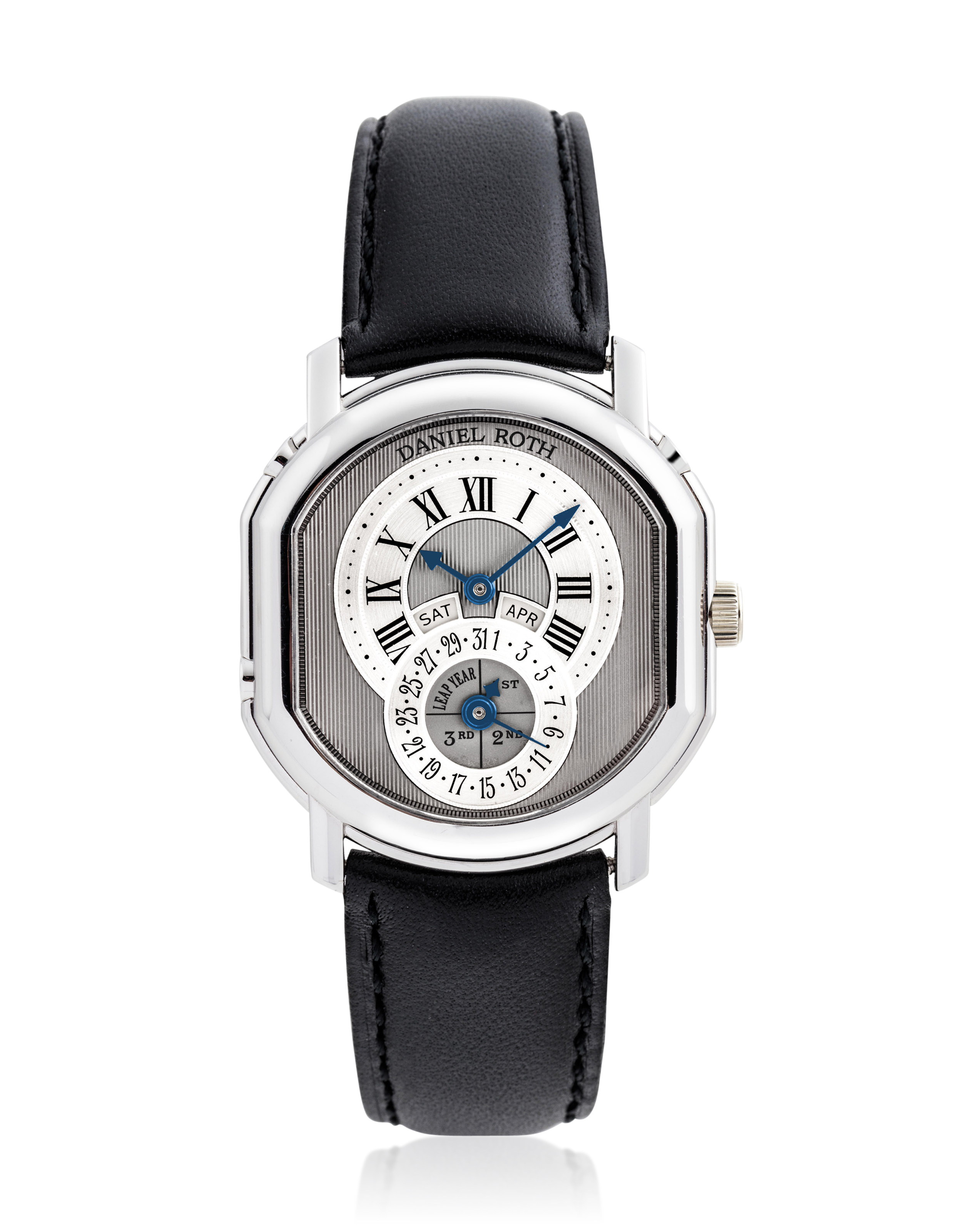 DANIEL ROTH 18K WHITE GOLD PERPETUAL CALENDAR Christie s