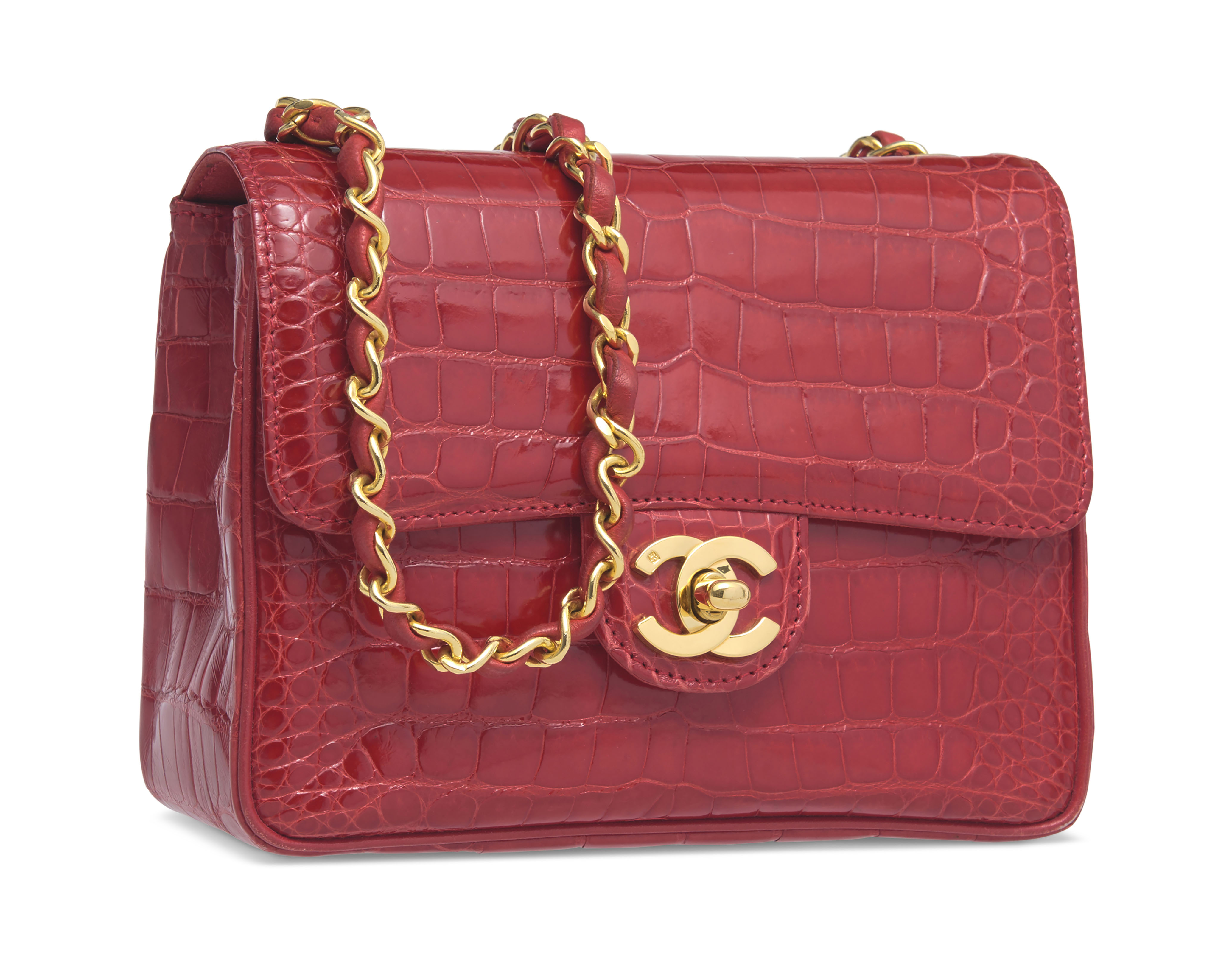 Chanel crocodile top bag 2018