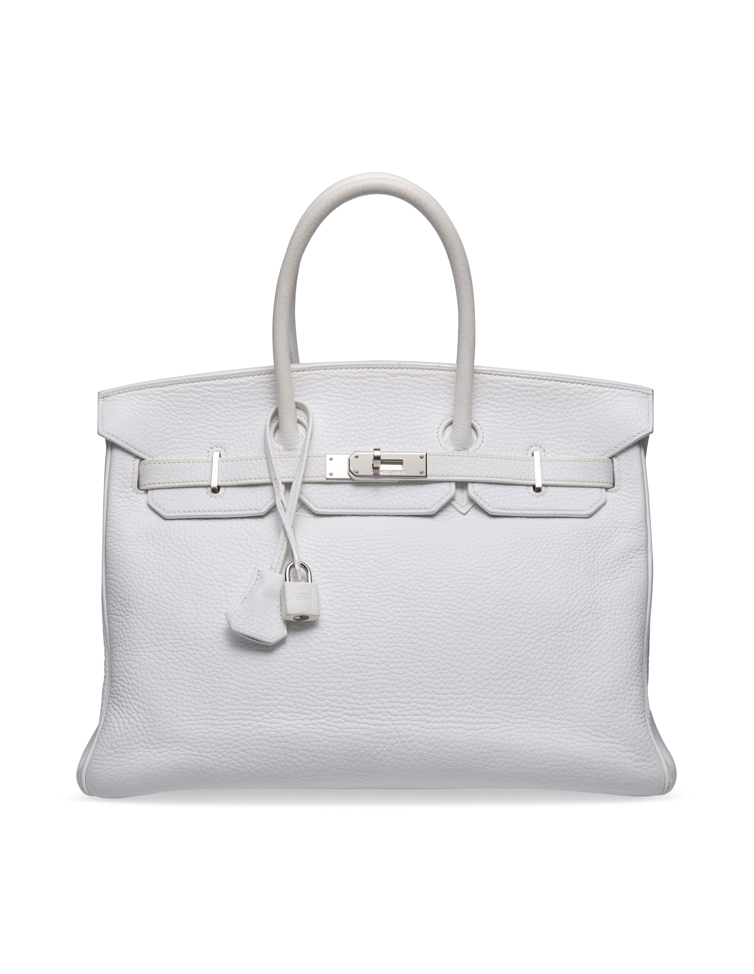 A GRIS TOURTERELLE CLÉMENCE LEATHER BIRKIN 30 WITH PALLADIUM