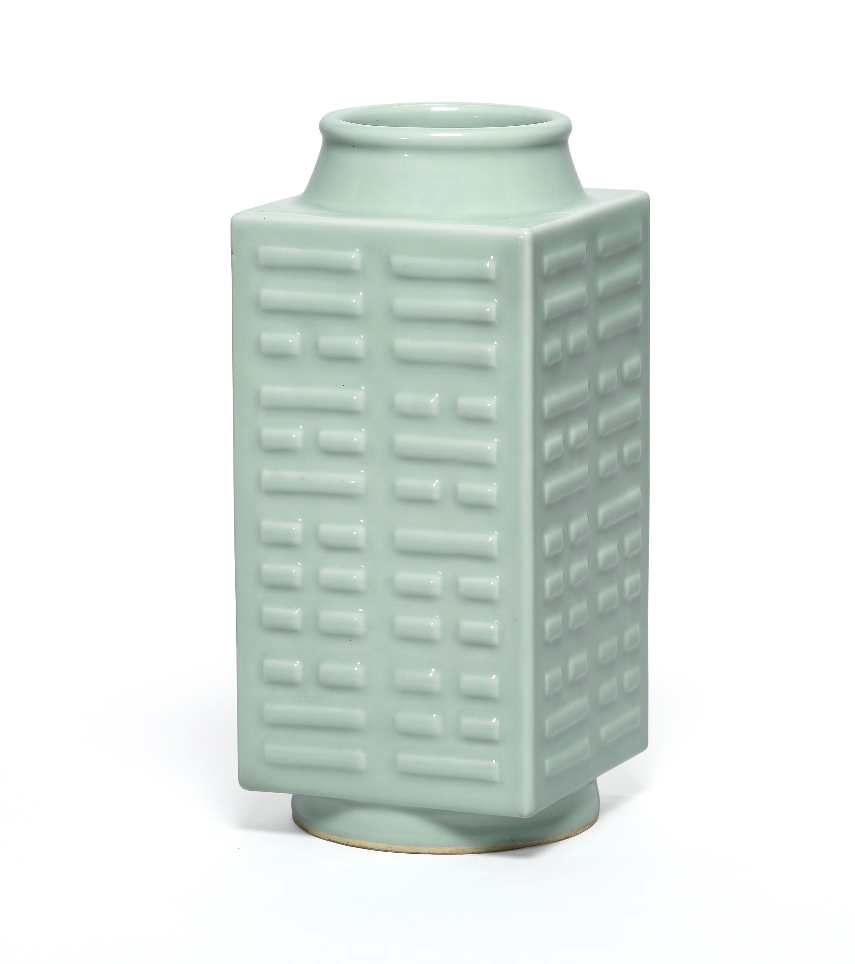 二十世紀青釉八卦琮式瓶, 20TH CENTURY | Christie's