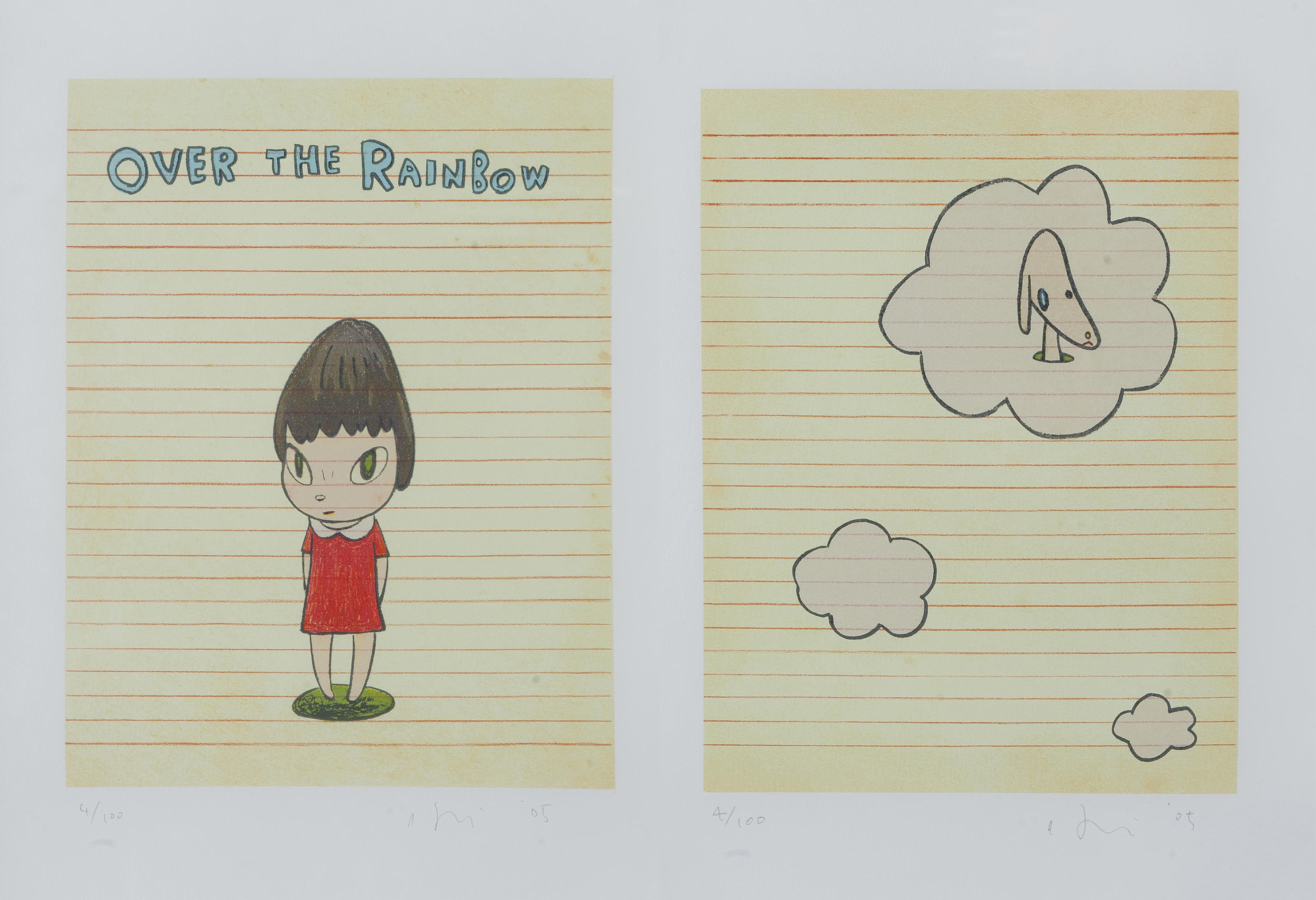 YOSHITOMO NARA (JAPAN, B. 1959), Over the Rainbow | Christie's
