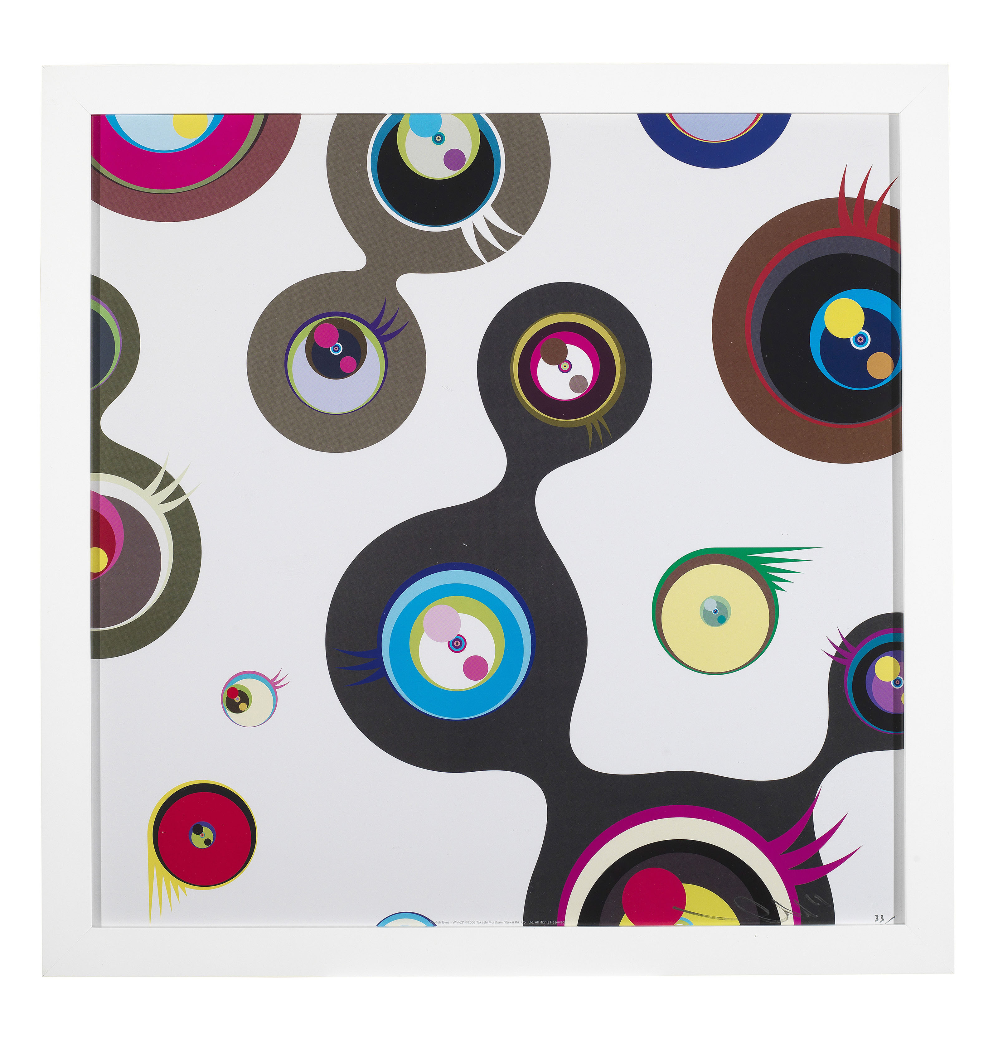 TAKASHI MURAKAMI (JAPAN, B. 1962), Jellyfish Eyes - White 1; 2; 3