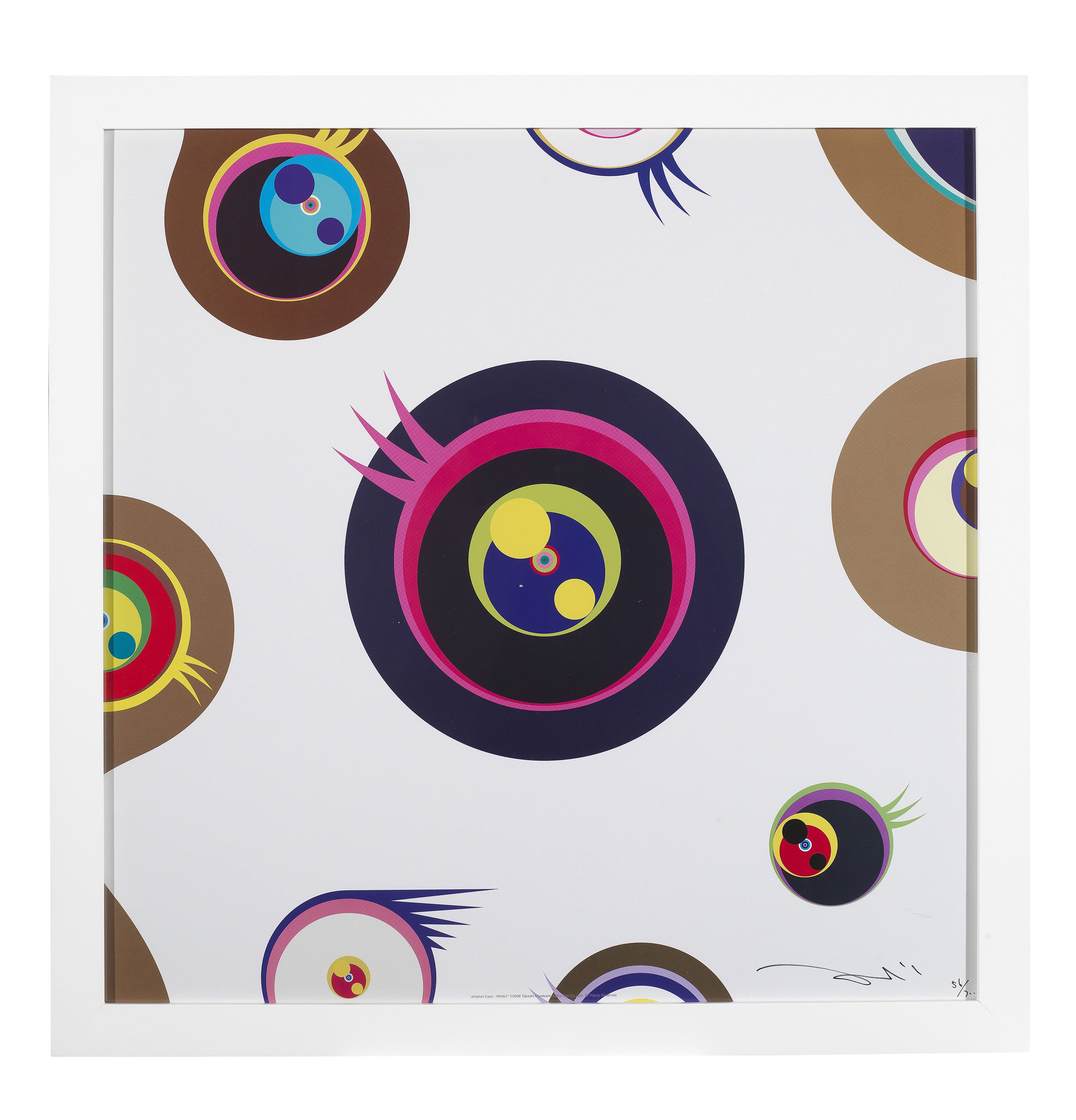 TAKASHI MURAKAMI (JAPAN, B. 1962), Jellyfish Eyes - White 1; 2; 3