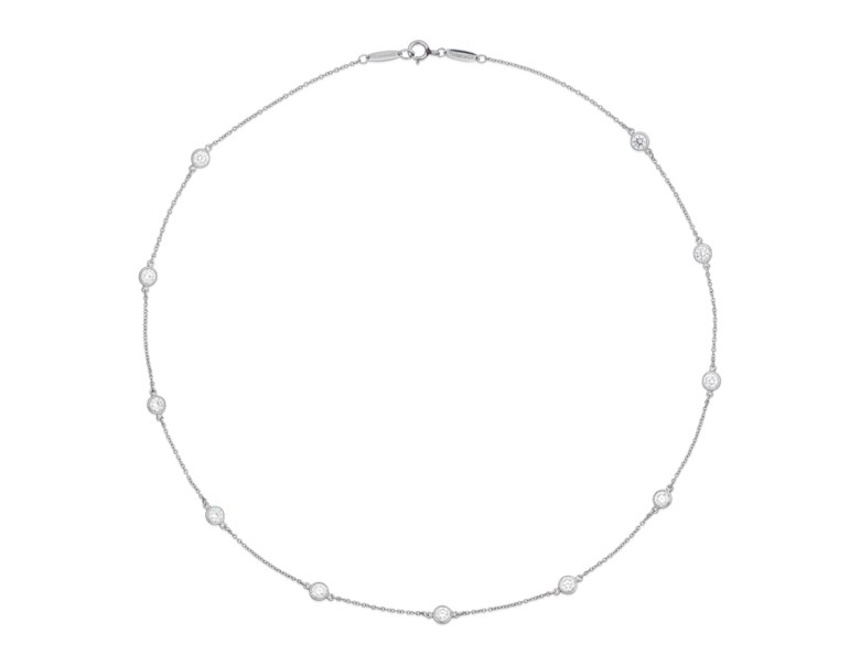 Tiffany & Co. Elsa Peretti diamonds by the yard diamond necklace. 41.0  cm. Sold for HK$43,750 on 6 November 2018 at Christie’s