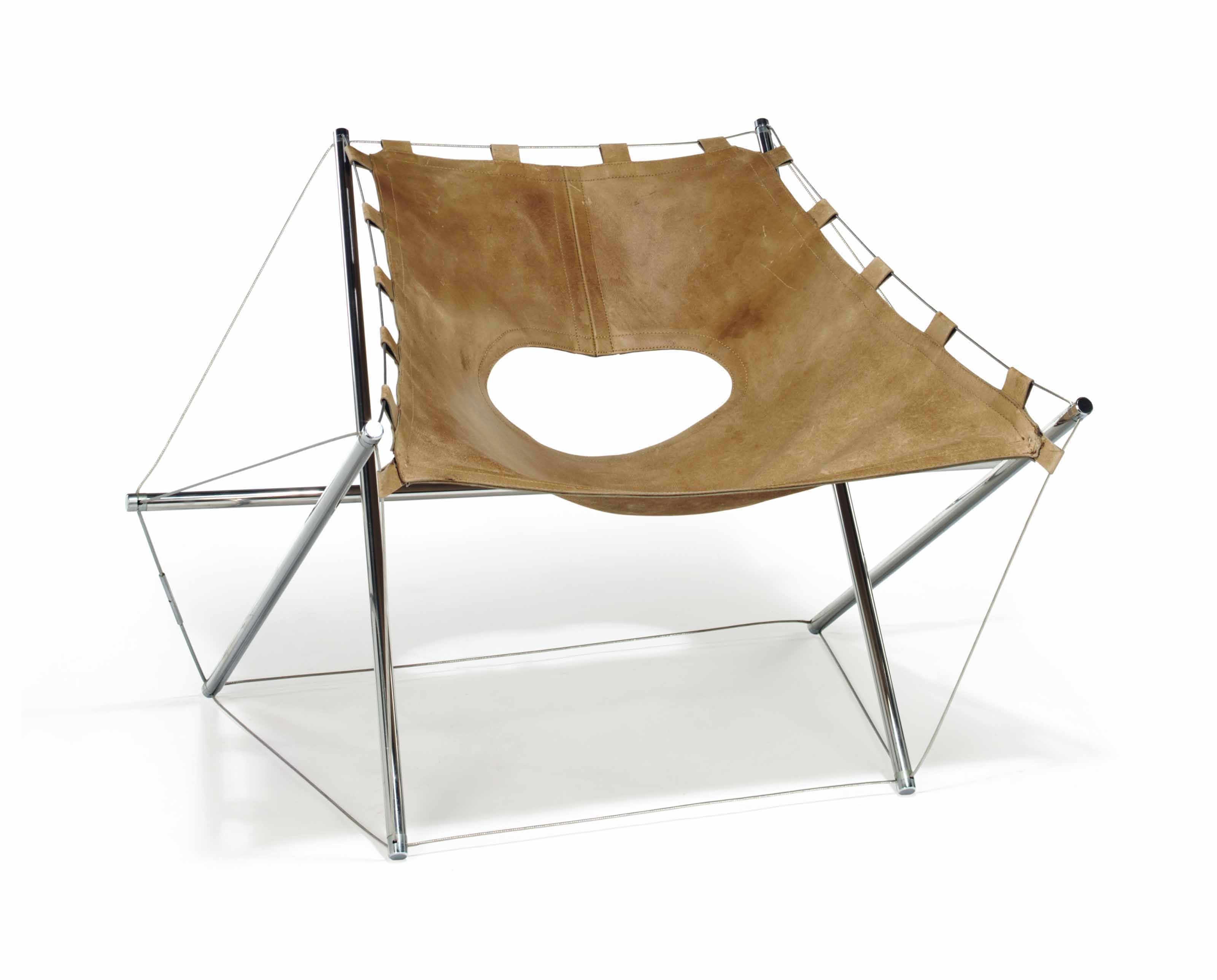 Jacques-Henri Varichon (b. 1945), a Zig-Zag chair, designed 1969. 28&frac34;  in (73  cm) high. This lot was offered in the&nbsp;JF Chen Collection on 13 February 2018  at Christie&rsquo;s in New York