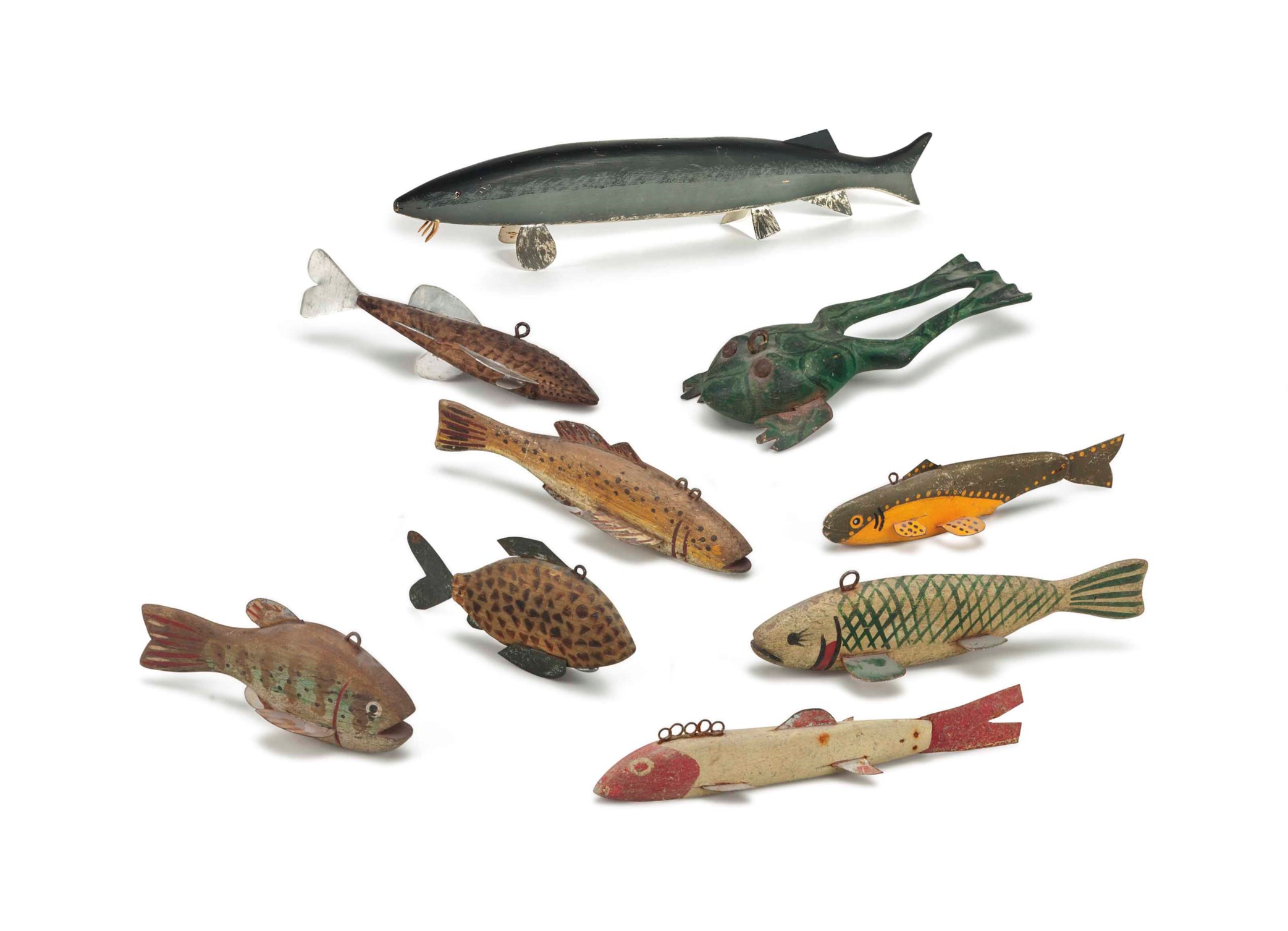 A GROUP OF EIGHT FISH DECOYS, AMERICAN, 20TH CENTURY Christie's
