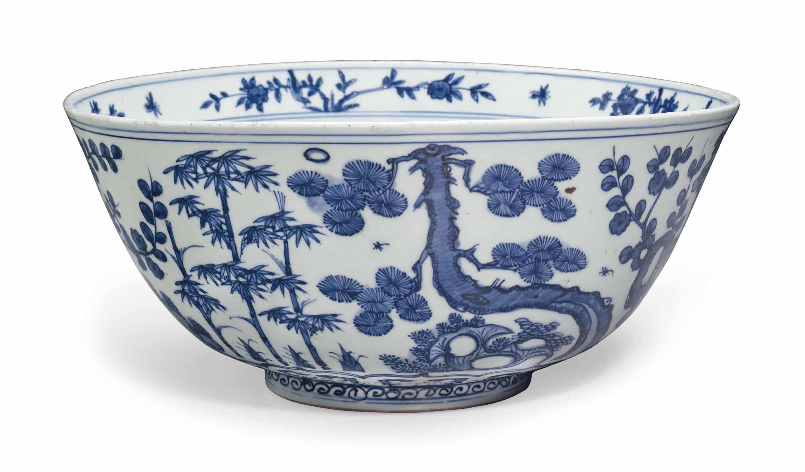 A LARGE BLUE AND WHITE BOWL , MING DYNASTY, 16TH CENTURY Christie's