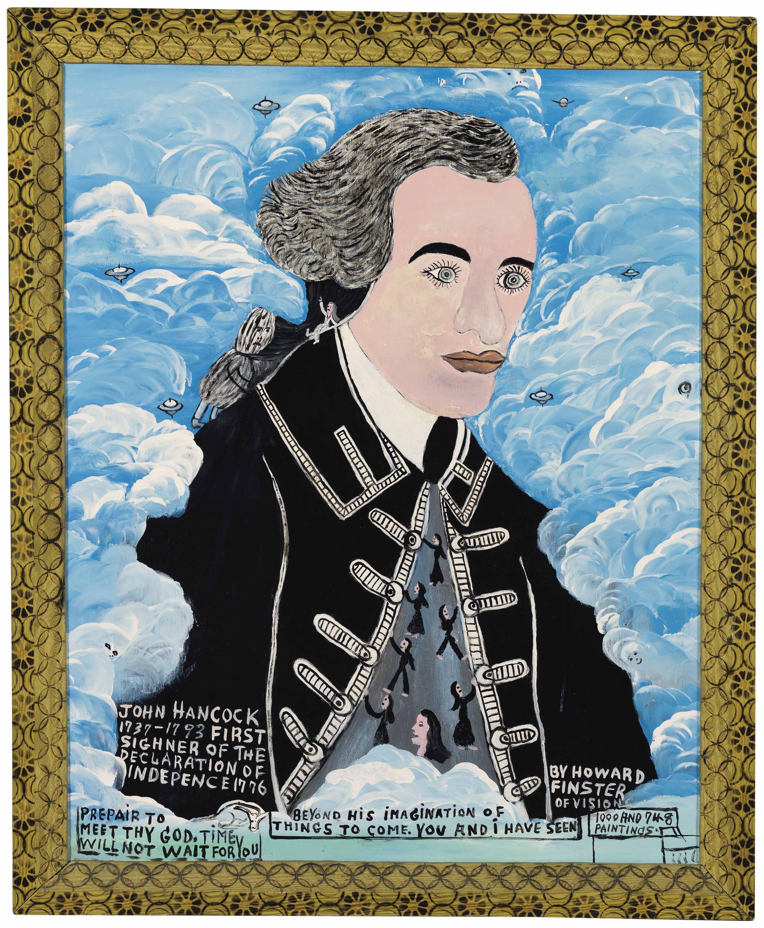 Howard Finster (19162001) , John Hancock, 1,748, 1980 Christie's