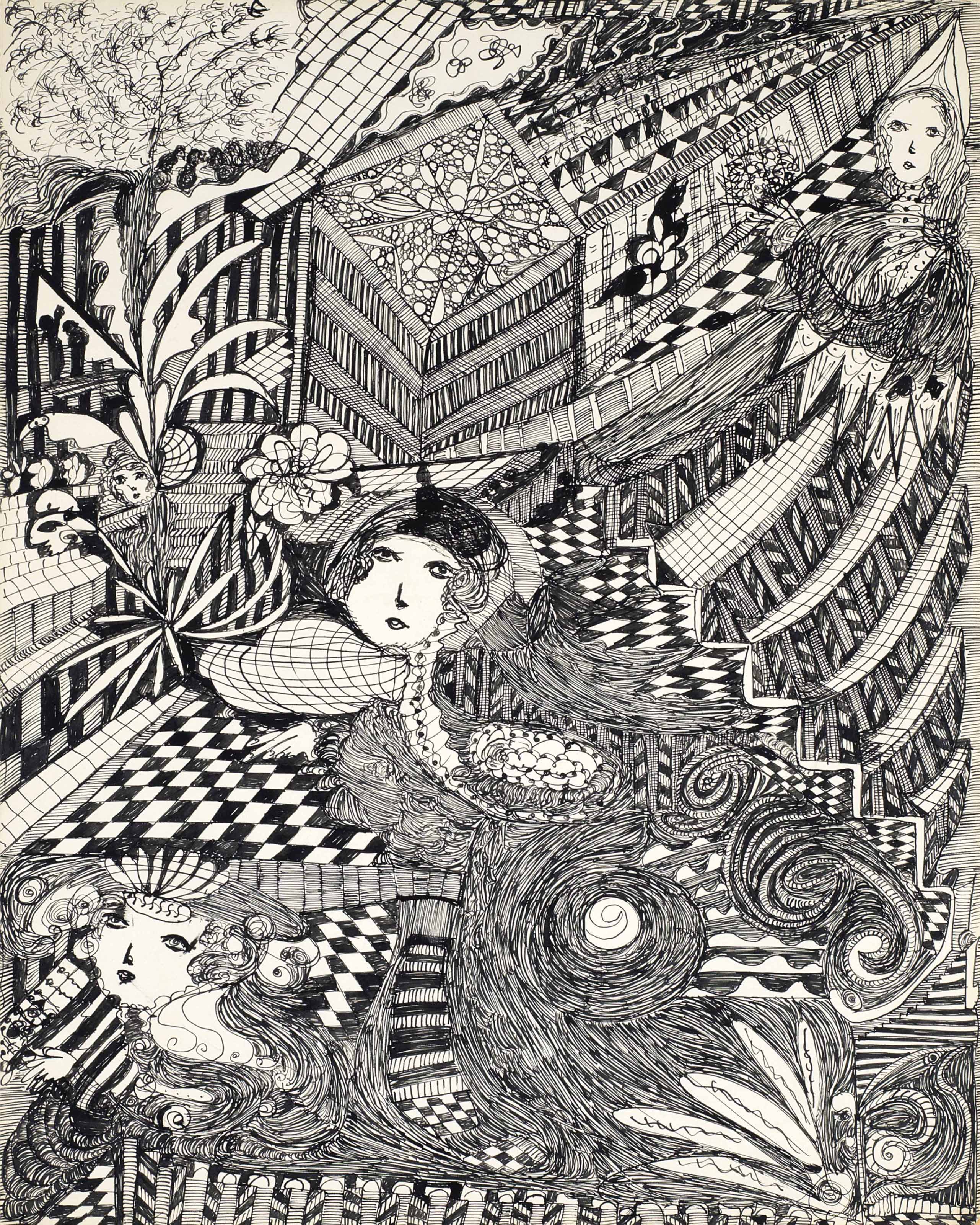 Madge Gill (18841961) , Untitled, 1950s Christie's