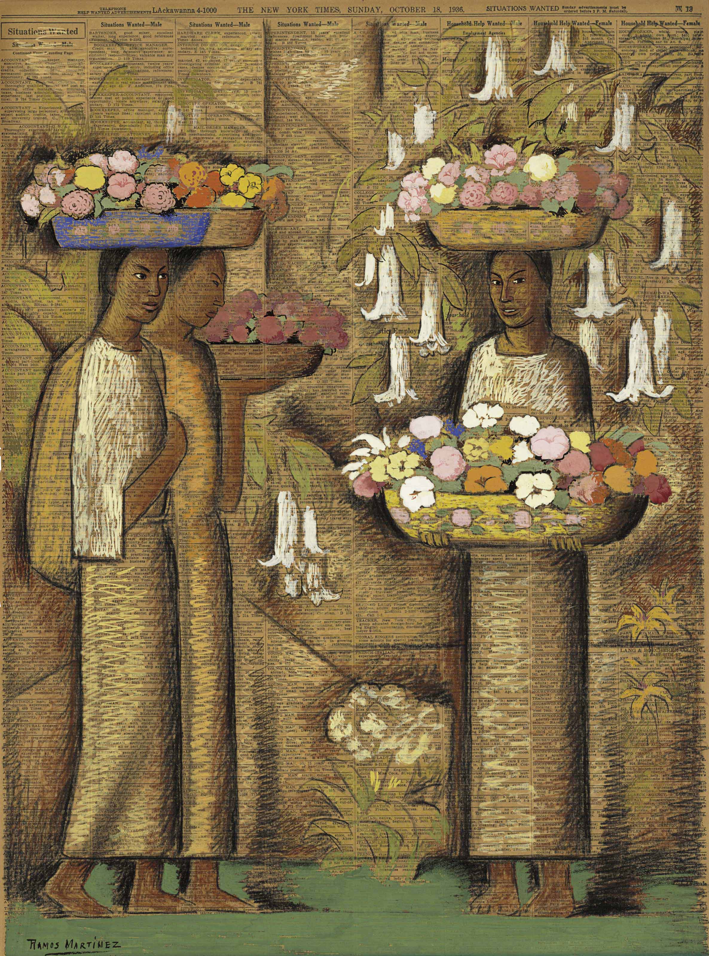 Alfredo Ramos Martinez (18711946) , Vendedoras de flores Christie's