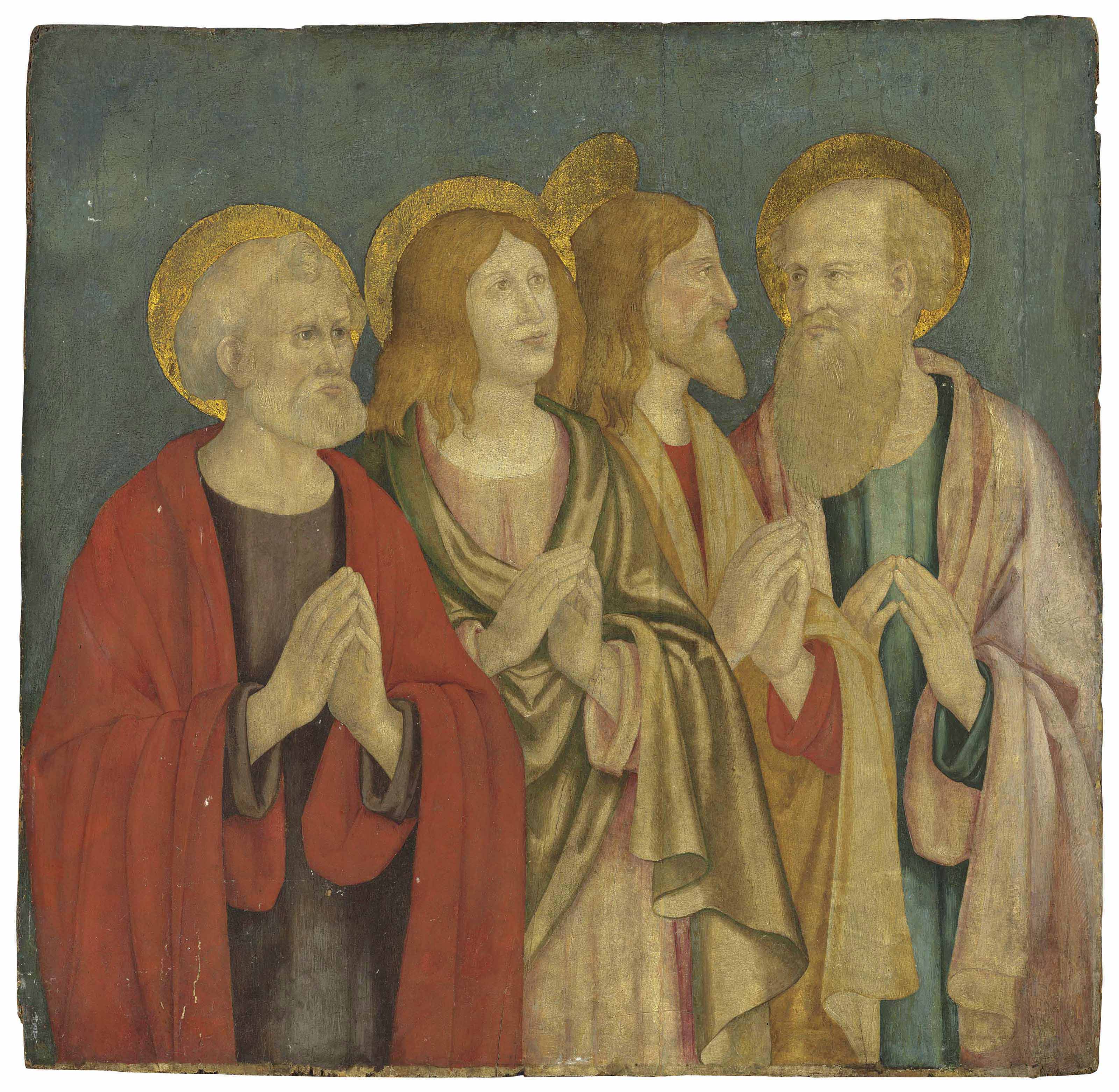 Central Italian School Circa 1500 The Four Evangelists Christie S