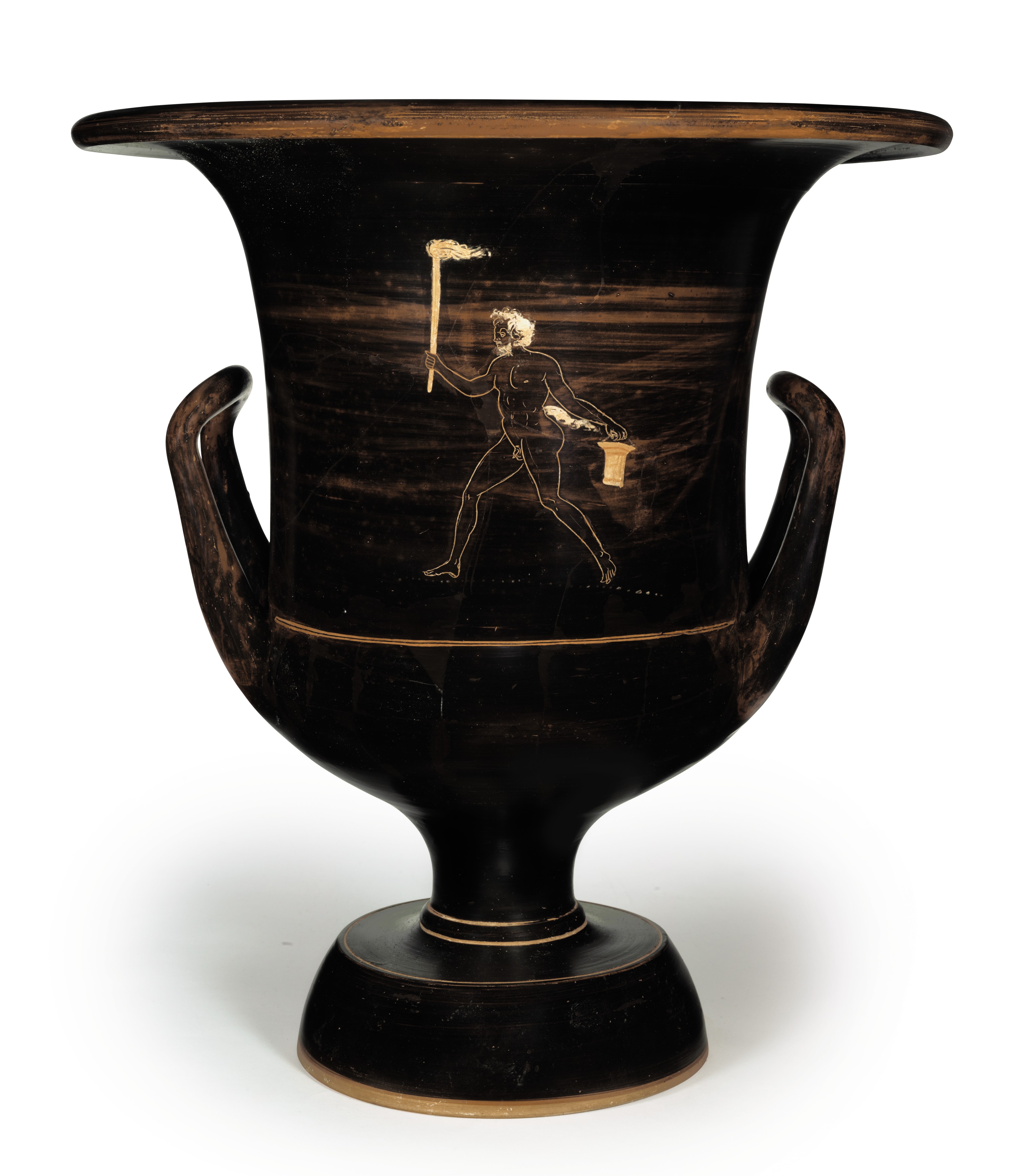 An Apulian Gnathian Ware Calyx Krater Attributed To The Konnakis