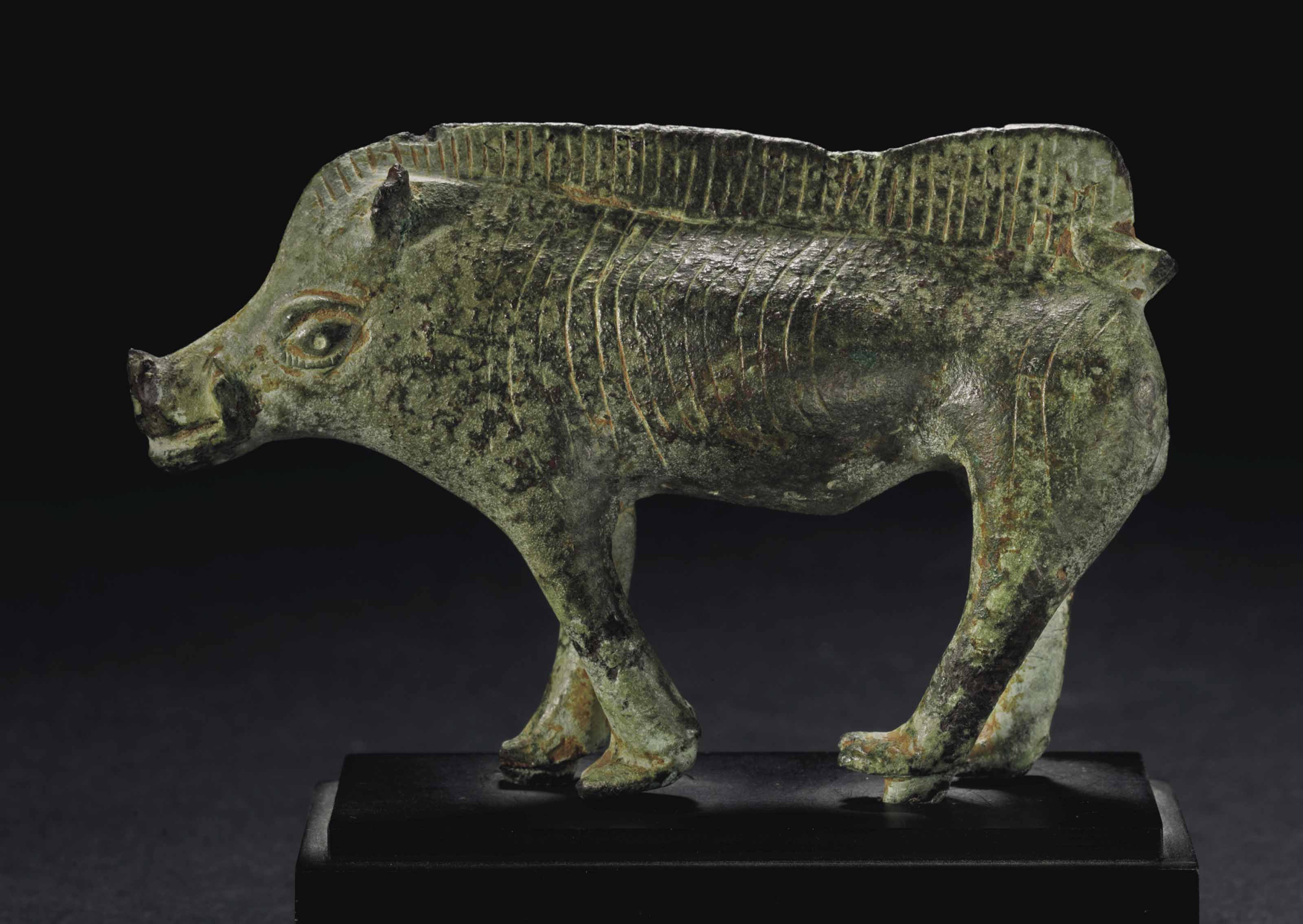 A ROMAN BRONZE BOAR , CIRCA 1ST2ND CENTURY A.D. Christie's