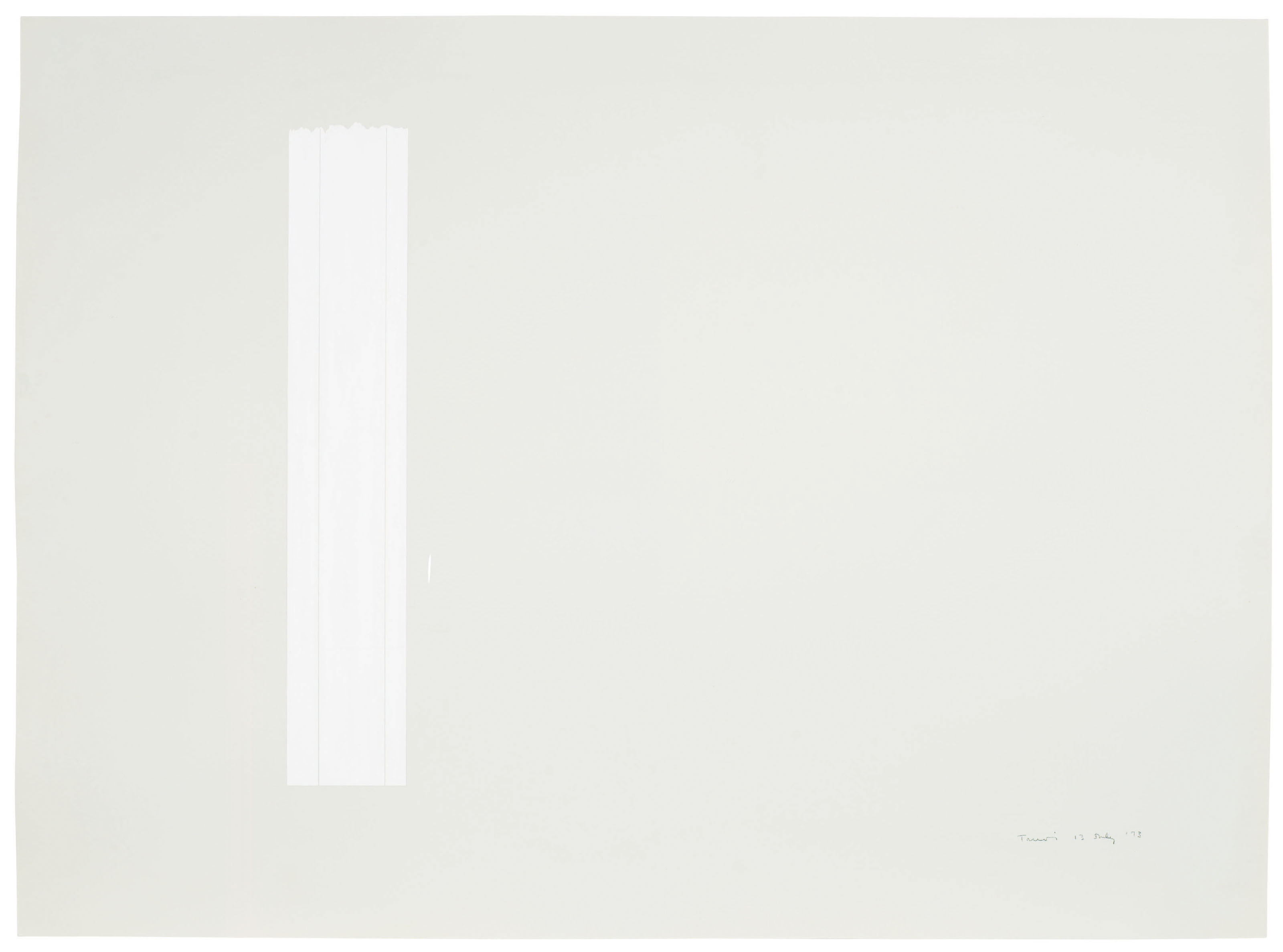 Anne Truitt (1921-2004), 13 July ‘73, painted in 1973. 22 ⅛ x 30  in (56.2 x 76.2  cm). Estimate: $12,000-18,000. This lot is offered in Post-War to Present on 27 September 2018 at Christie’s in New York