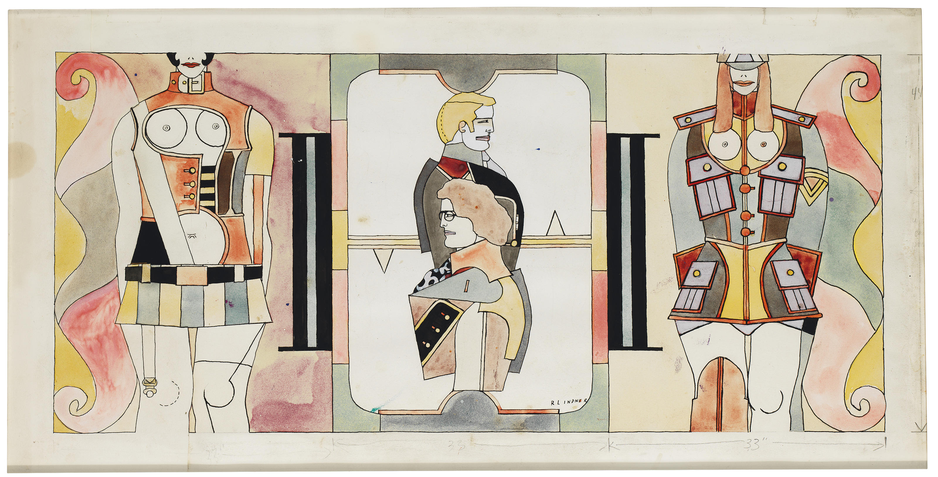 RICHARD LINDNER (1901-1978), Study for Changing Sexuality