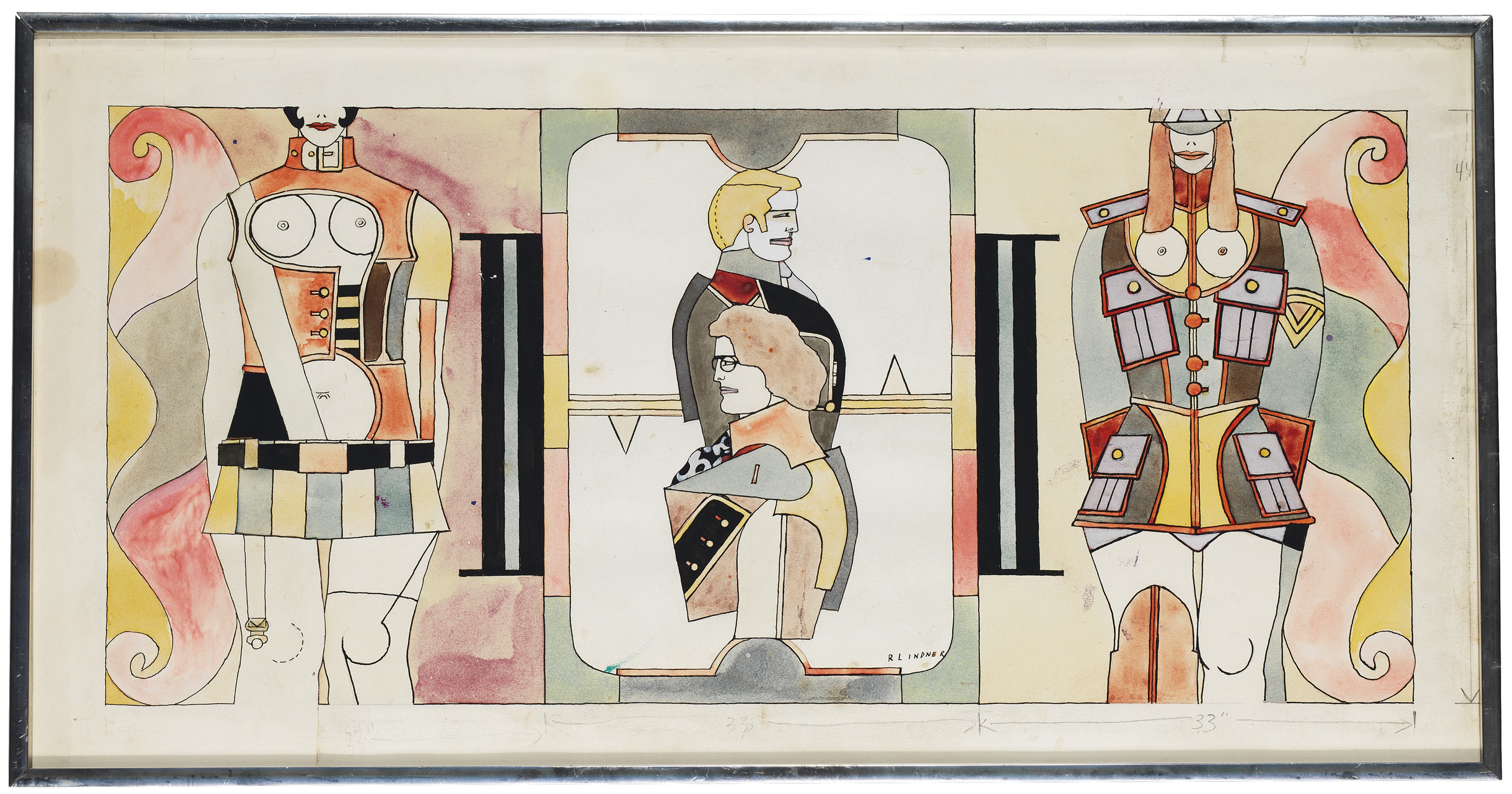 RICHARD LINDNER (1901-1978), Study for Changing Sexuality