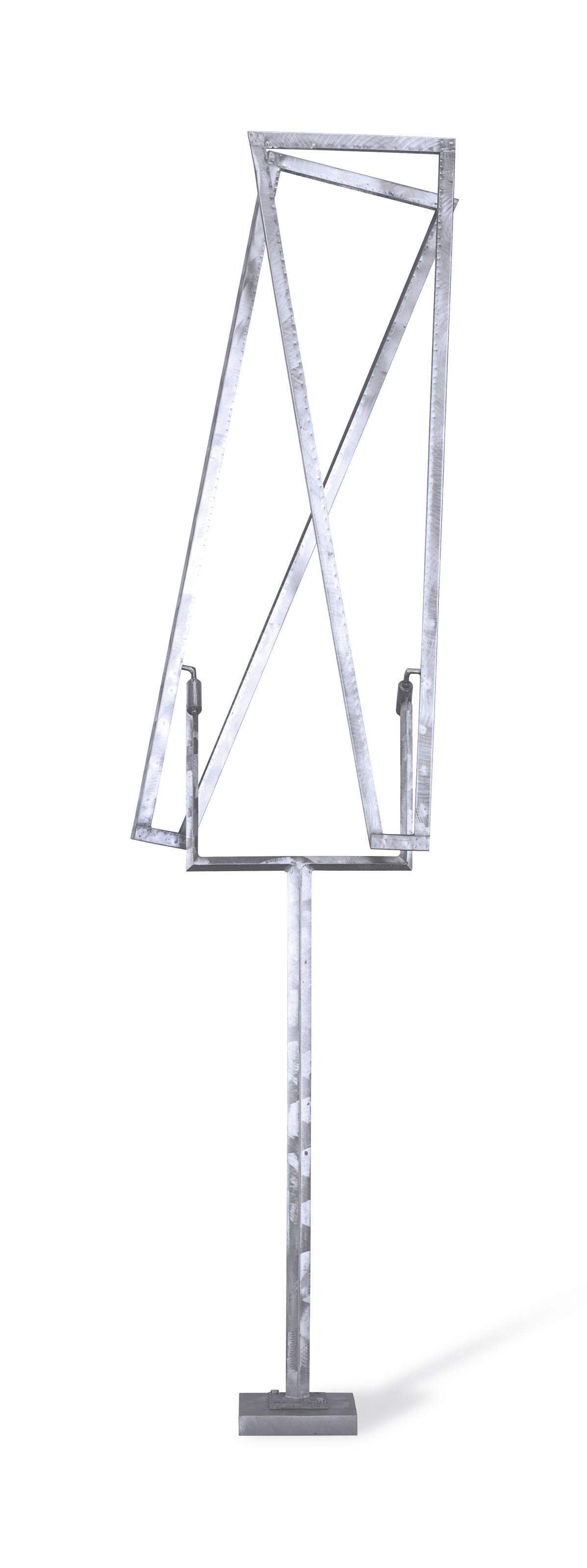 GEORGE RICKEY (1907-2002), Two Open Trapezoids Excentric Variation III ...