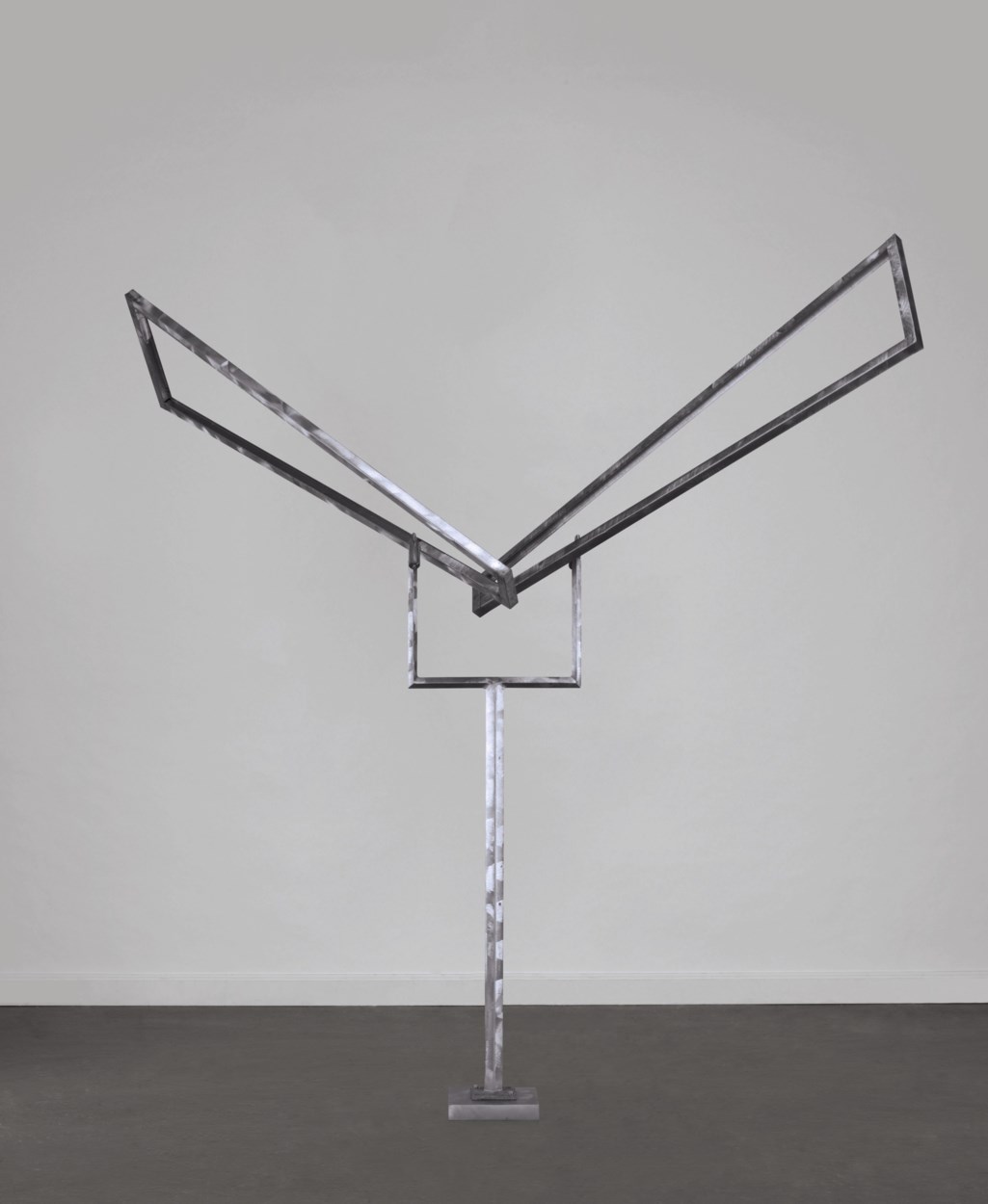 GEORGE RICKEY (1907-2002), Two Open Trapezoids Excentric Variation III ...