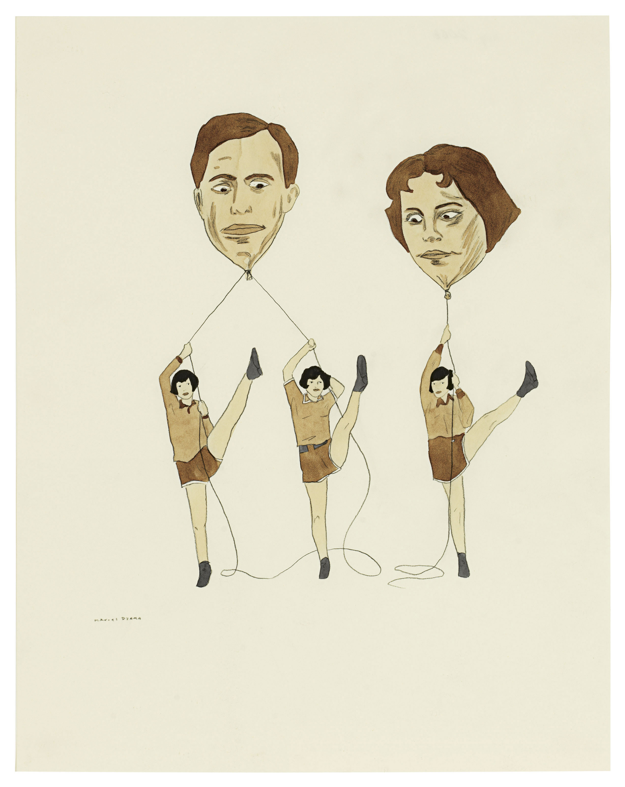 MARCEL DZAMA (B. 1974), Four works on paper | Christie