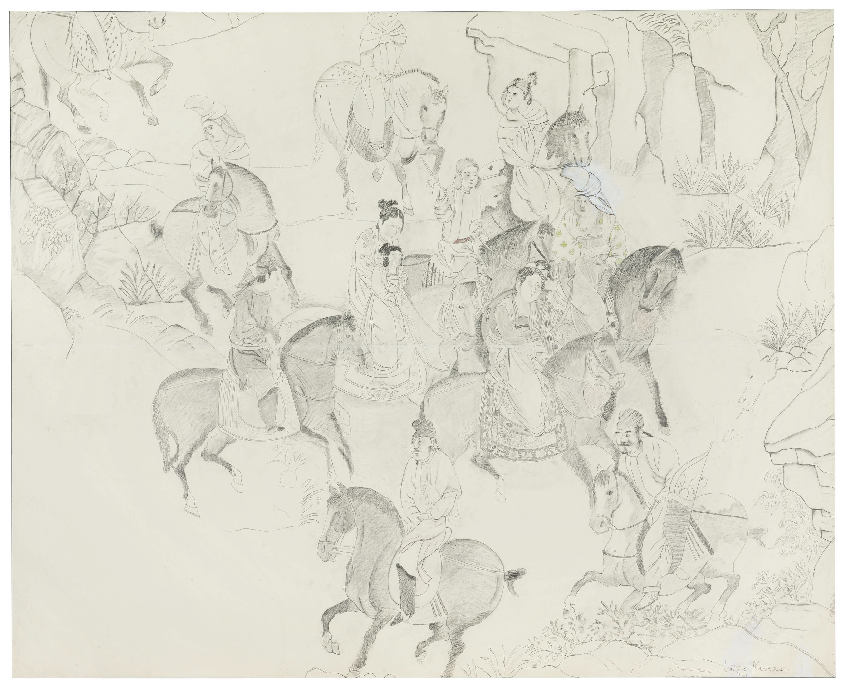 LARRY RIVERS (1923-2002), Chinese Information: Travel | Christie’s
