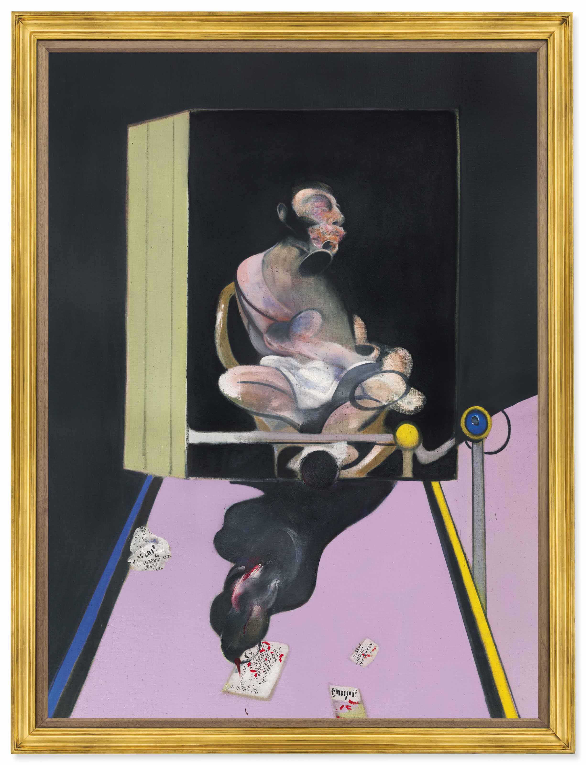 Also from&nbsp;Magnus Konow&rsquo;s collection,&nbsp;Francis Bacon (1909-1992), Study for Portrait, painted in 1977. 78 x 58⅛  in (198.2 x 147.7  cm). Sold for $49,812,500 on 17 May 2018 at Christie&rsquo;s in New York&nbsp;&copy; The Estate of Francis Bacon. All rights reserved. DACS 2018