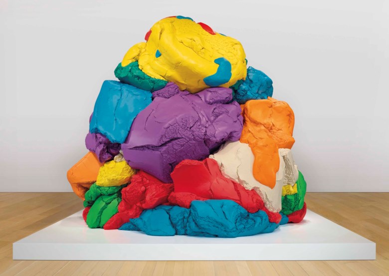 Jeff Koons (b. 1955), Play-Doh, 1994-2014. Polychromed aluminium. 124 x 152¼ x 137 in (315 x 386.7 x 348 cm). This work is one of five unique versions. Sold for $22,812,500 in the Post-War and Contemporary Art Evening Sale on 17 May at Christie’s in New York. Artwork © Jeff Koons