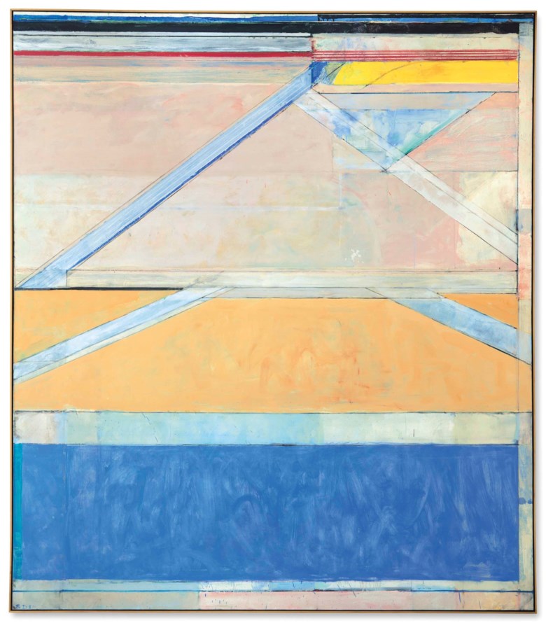 Richard Diebenkorn (1922-1993), Ocean Park #126, 1984. 93 x 81 in (236.2 x 205.7 cm). Sold for $23,937,500 in the Post-War and Contemporary Art Evening Sale on 17 May at Christie’s in New York © The Richard Diebenkorn Foundation