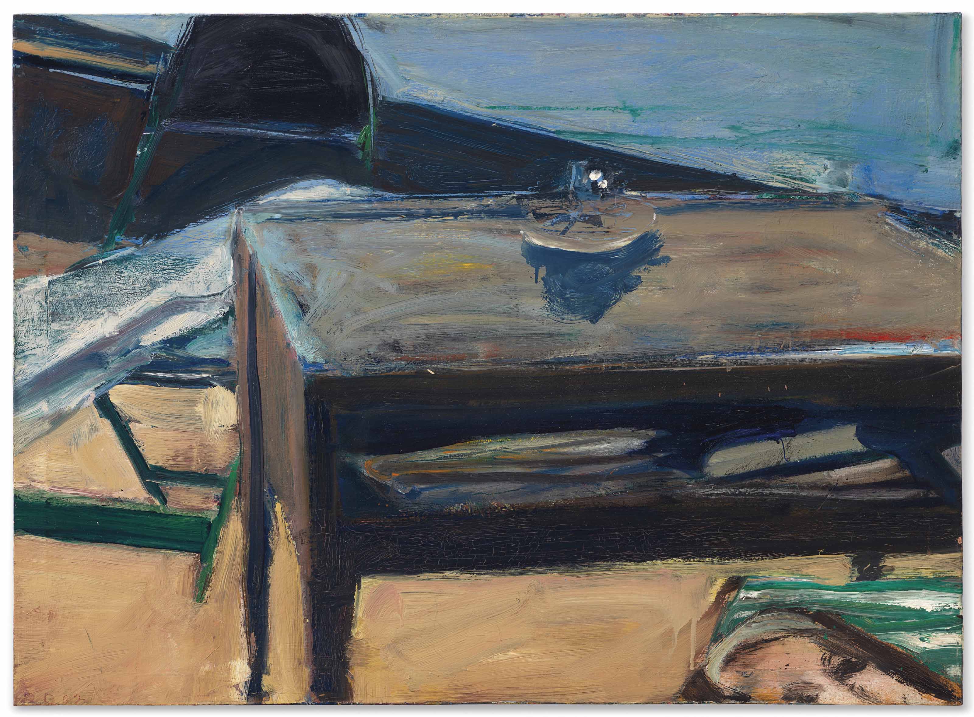 Richard Diebenkorn 1922 1993 Table And Folding Chair 1960s