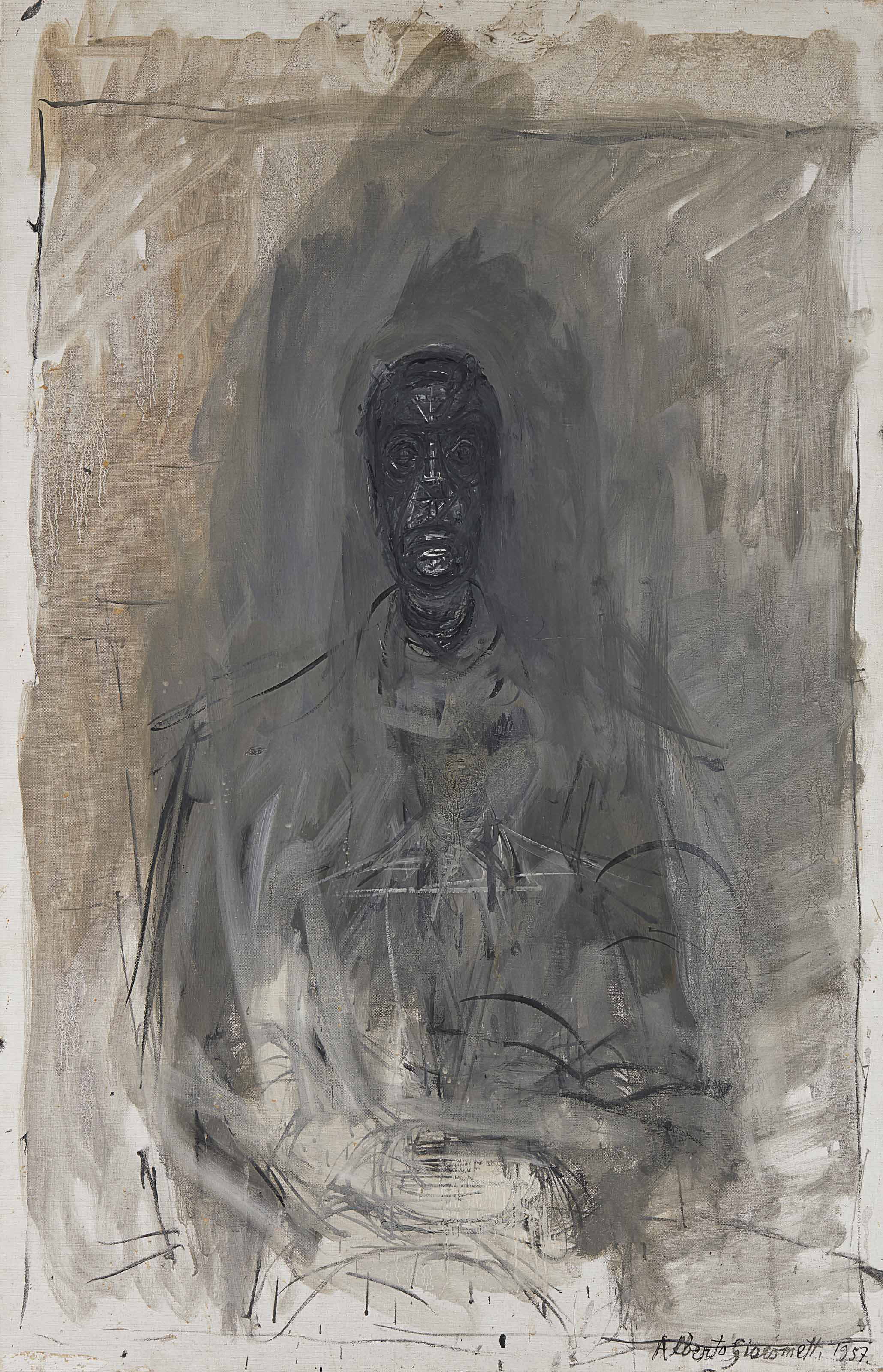 Alberto (19011966) , Tête noire (Portrait de Diego