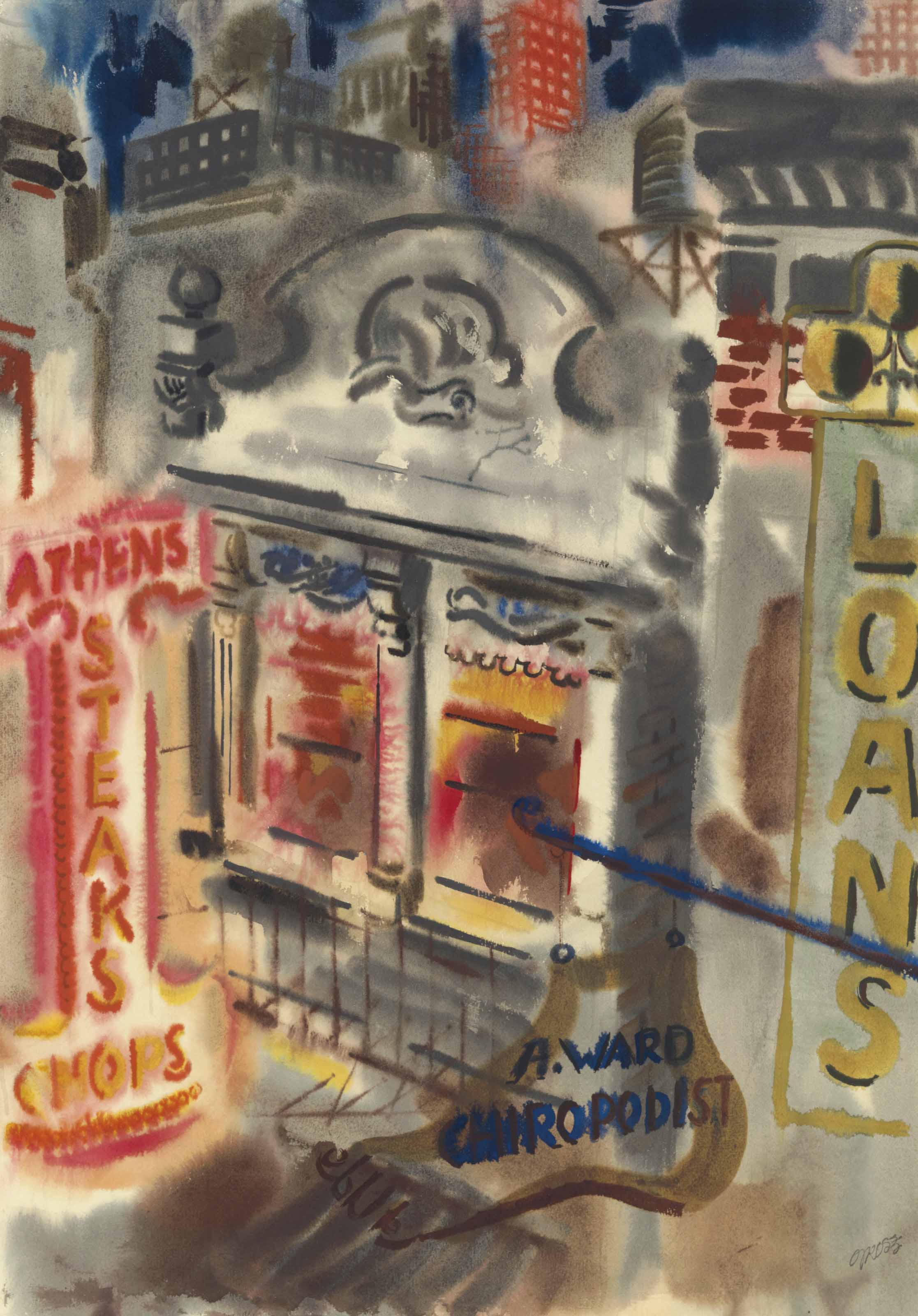 Grosz (18931959) , New York Street Scene Christie's