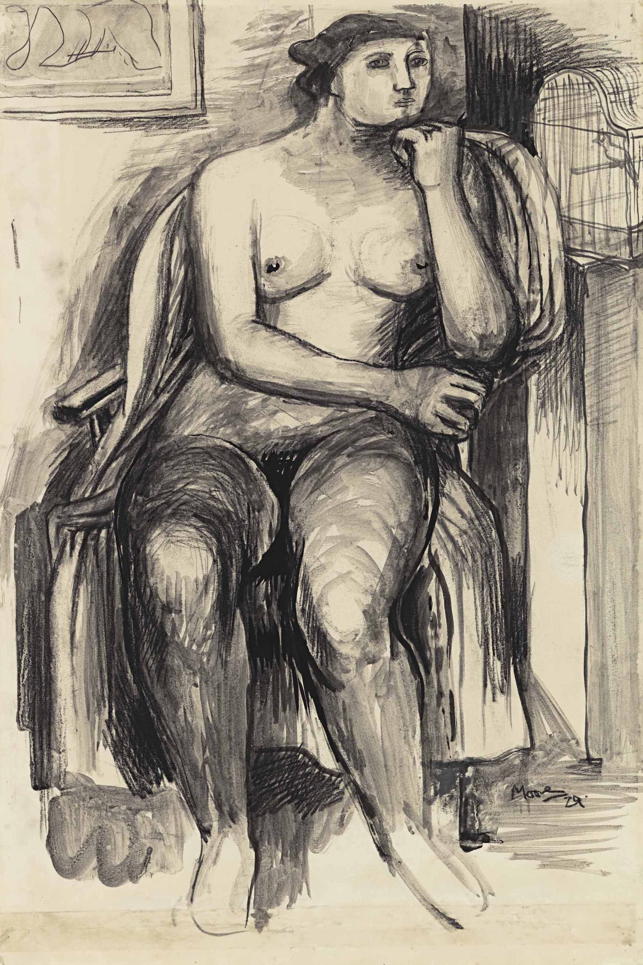 Seated Female Nude