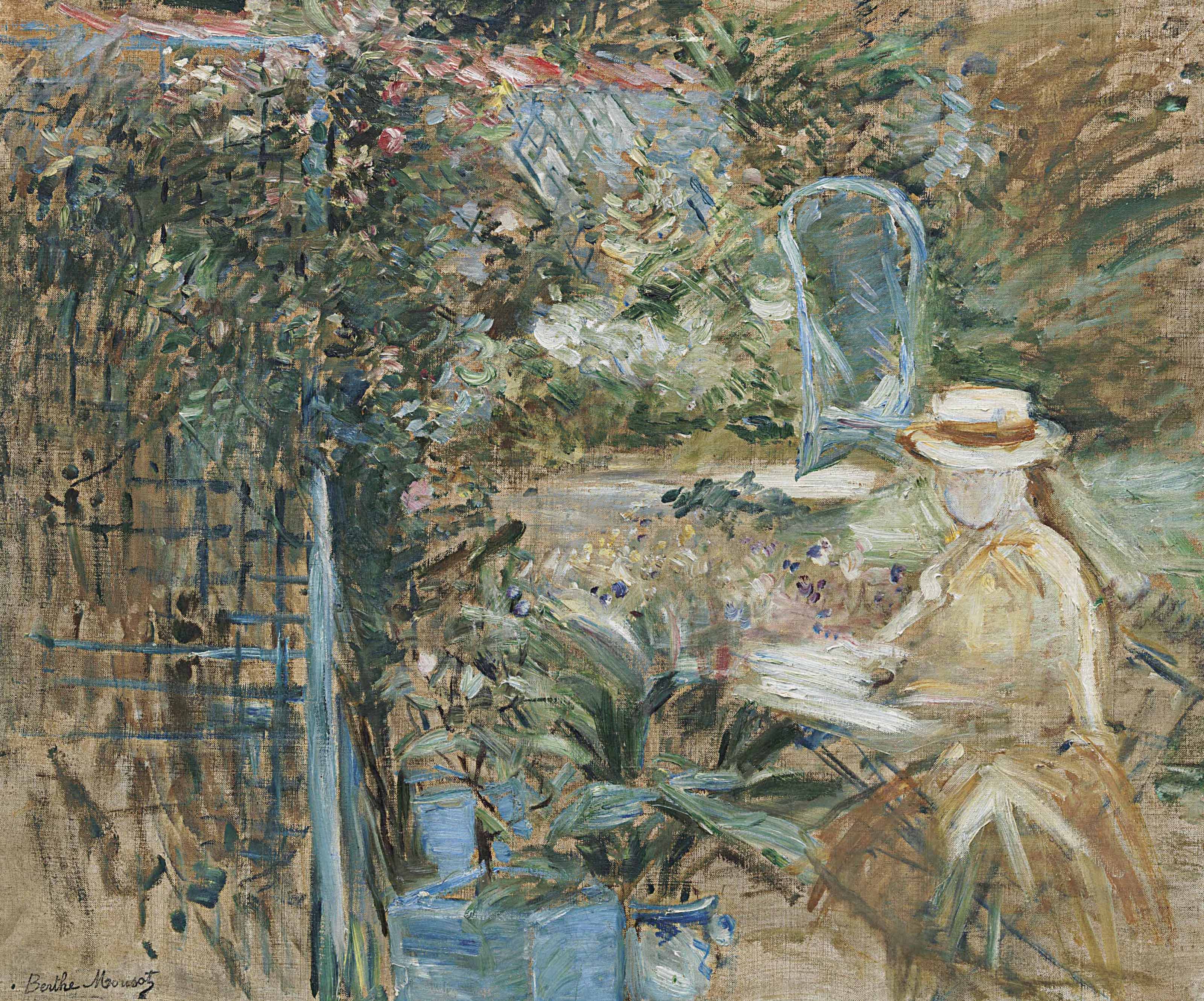 Berthe Morisot 1841 1895 Fillette Dans Le Jardin 19th Century Paintings Christie S