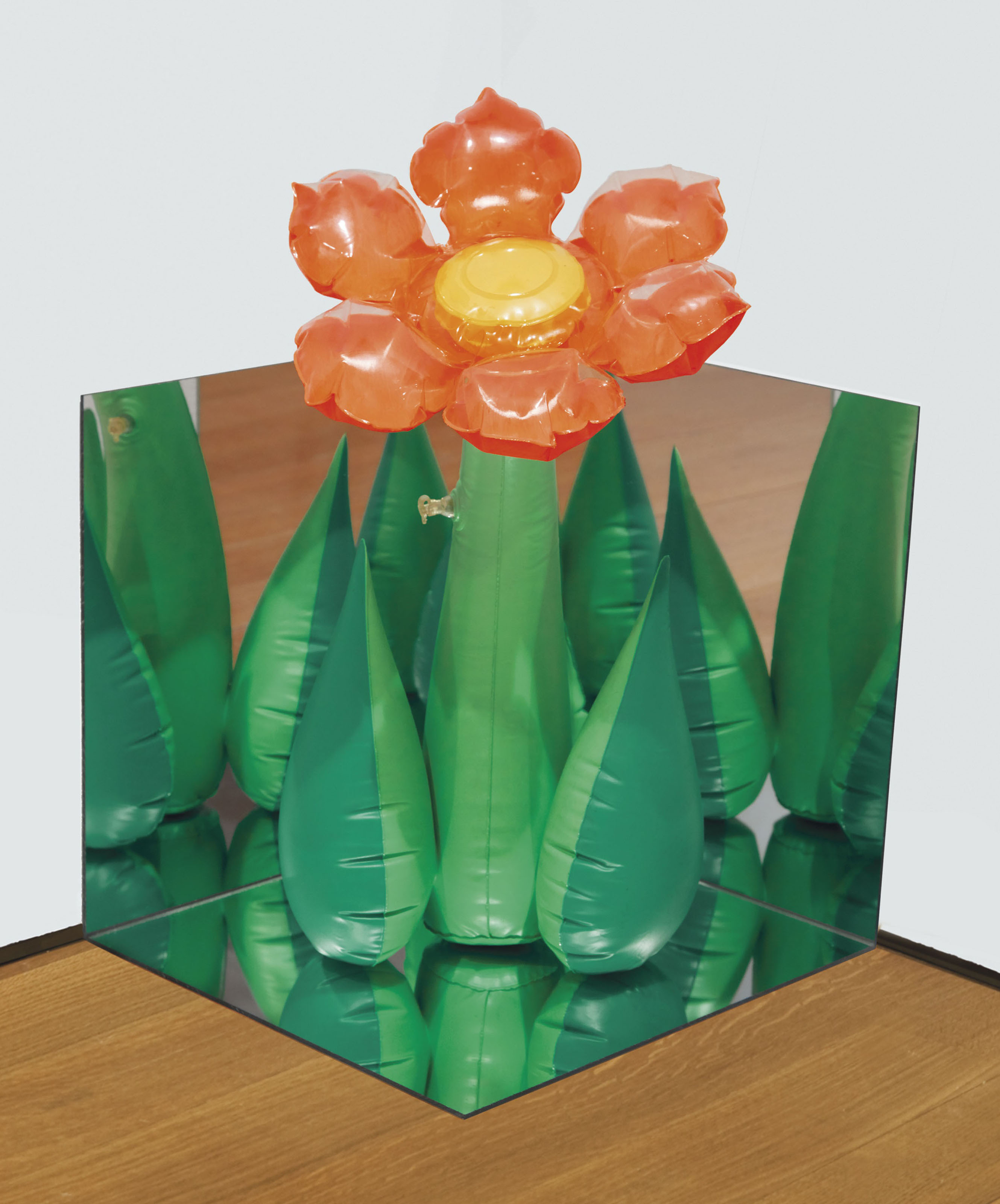 Jeff Koons (b. 1955), Inflatable Flower (Tall Orange) Corner, 1979, sold for $212,500 on 16 November 2018 at Christie's in New York