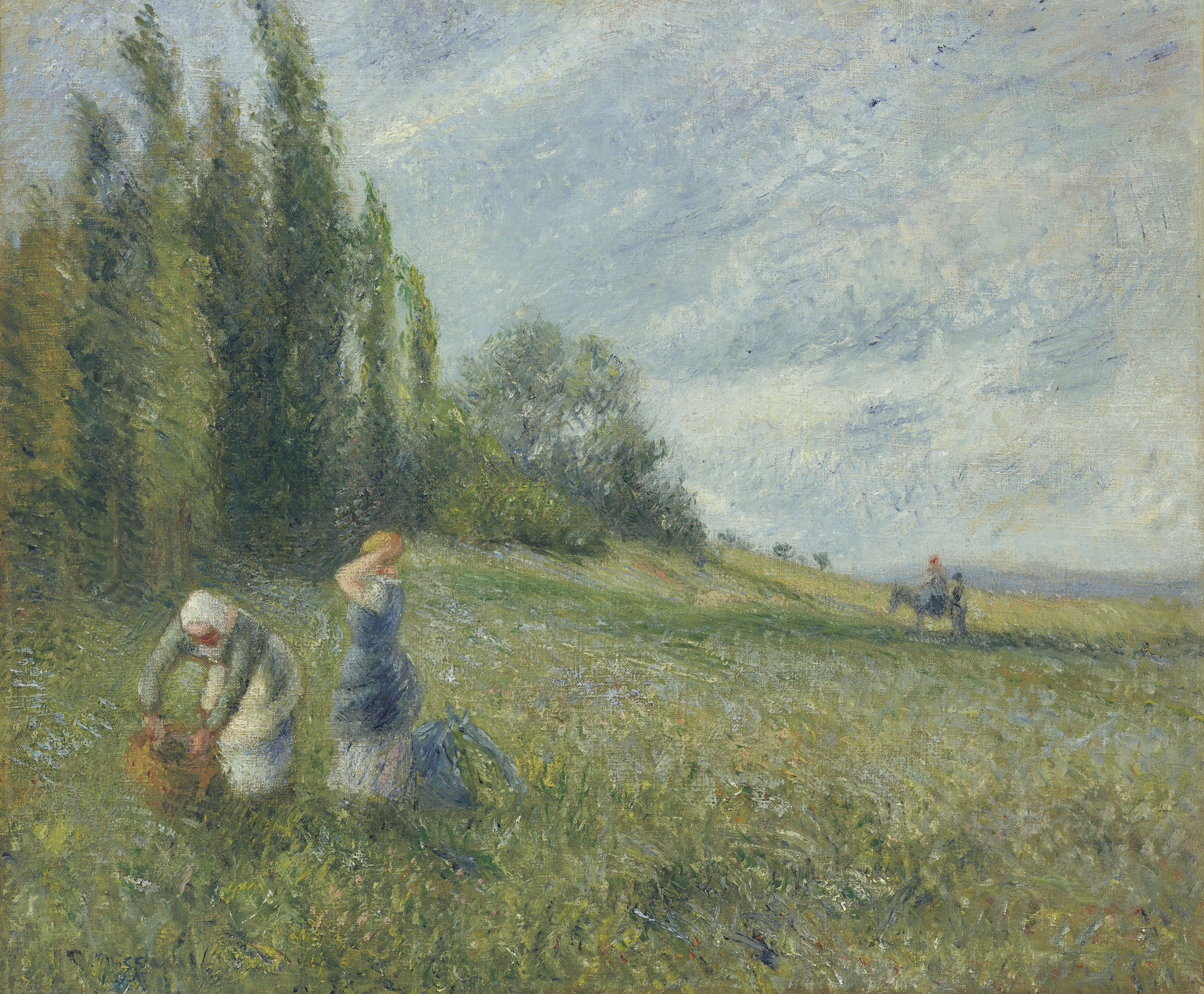 Paysannes dans les champs, Pontoise