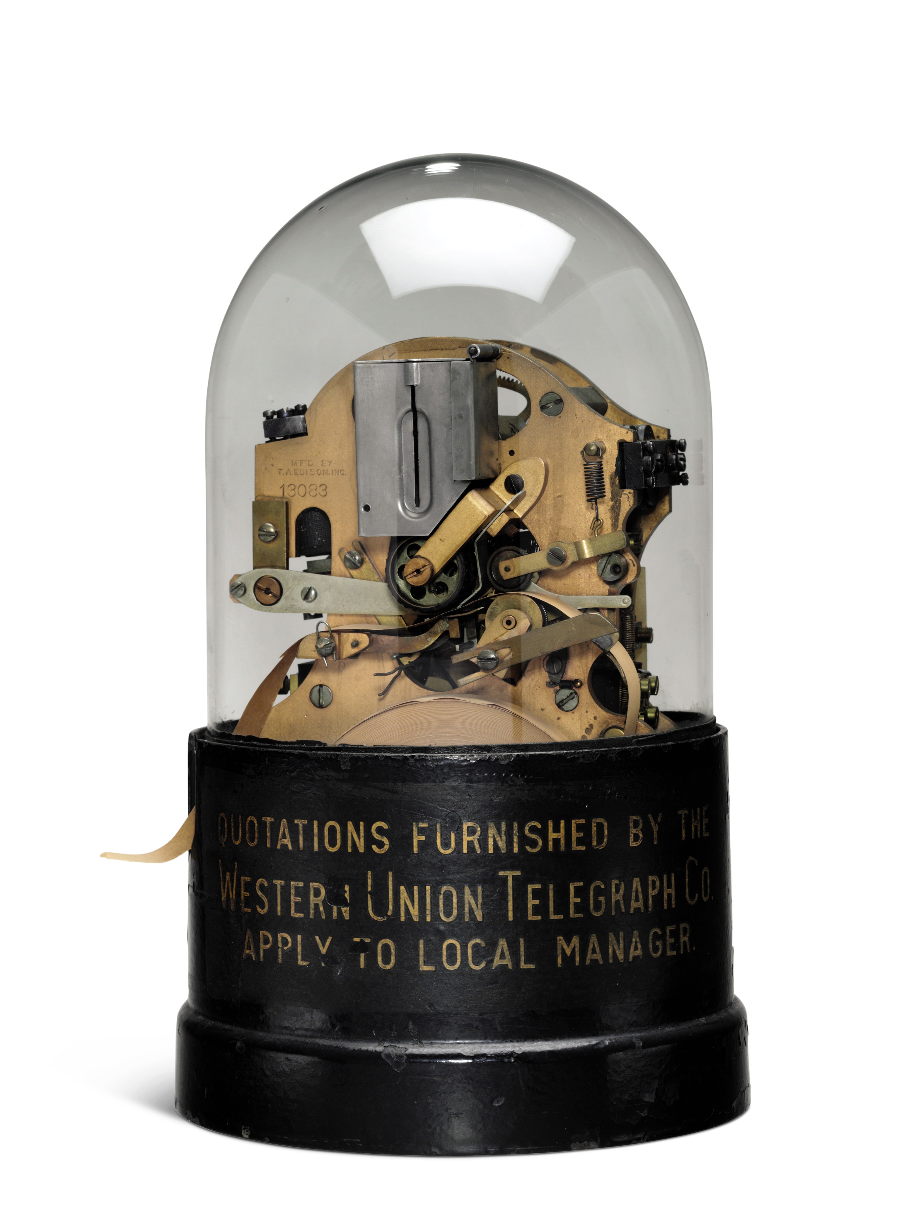 EDISON, Thomas (1847-1931). Edison Universal Stock Ticker. Manufactured