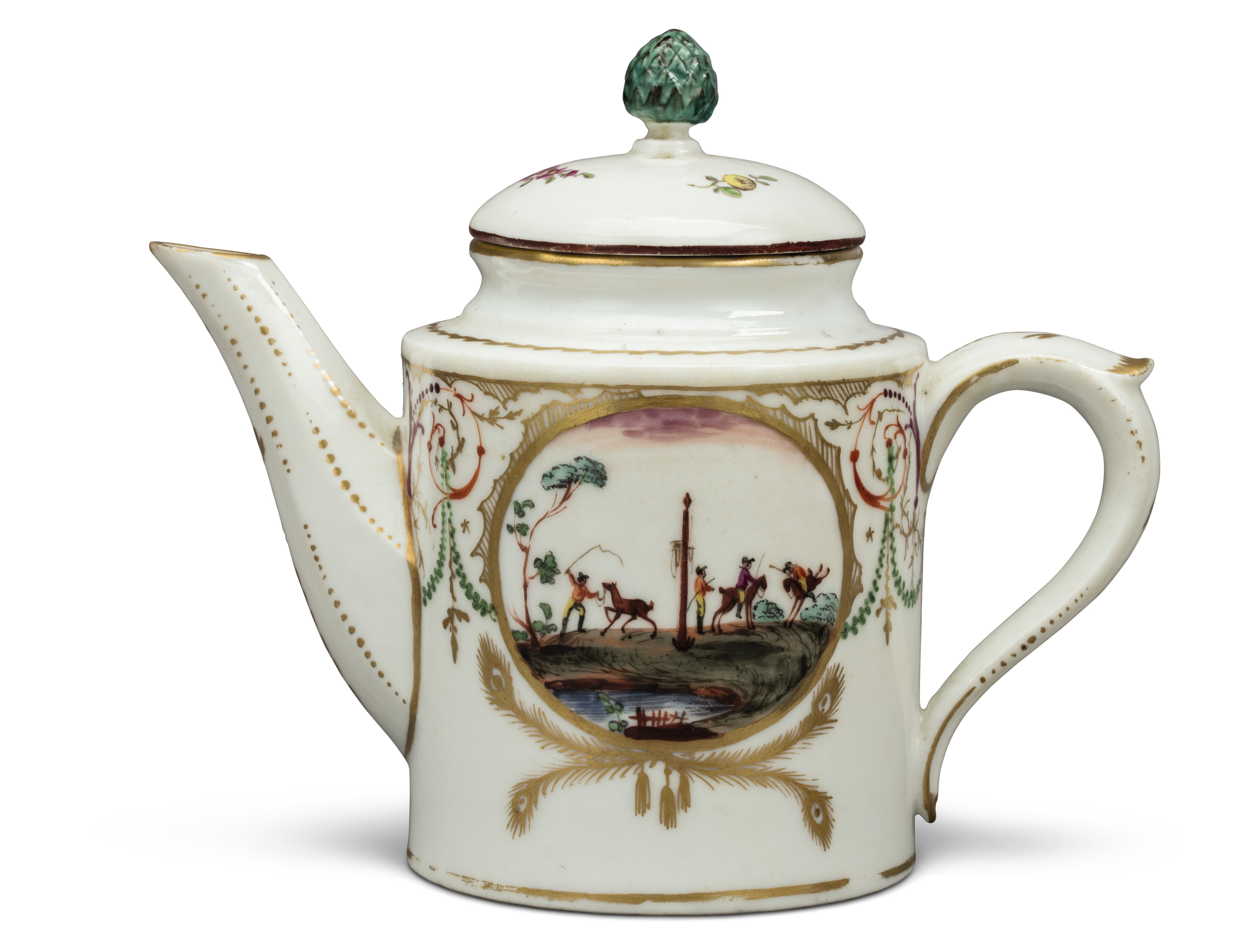 A PARIS PORCELAIN TEAPOT AND A COVER, CIRCA 1780 Christie’s