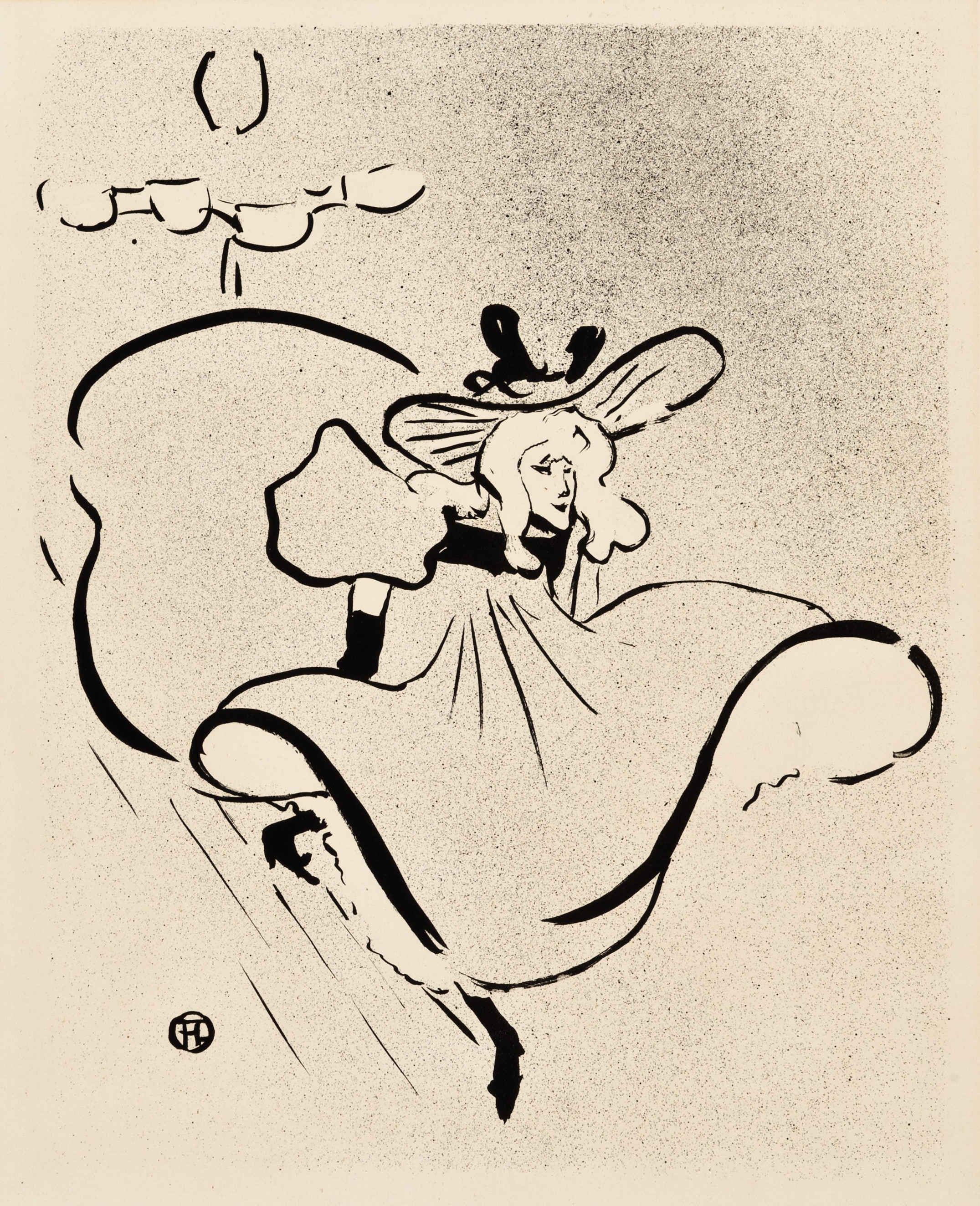 Henri de Toulouse-Lautrec (1864-1901), Jane Avril, from Le Caf&eacute; Concert, 1893. Lithograph. Sheet: 394 x 324 mm. Sold for $50,000 on 11 May 2018 at Christie&rsquo;s Online
