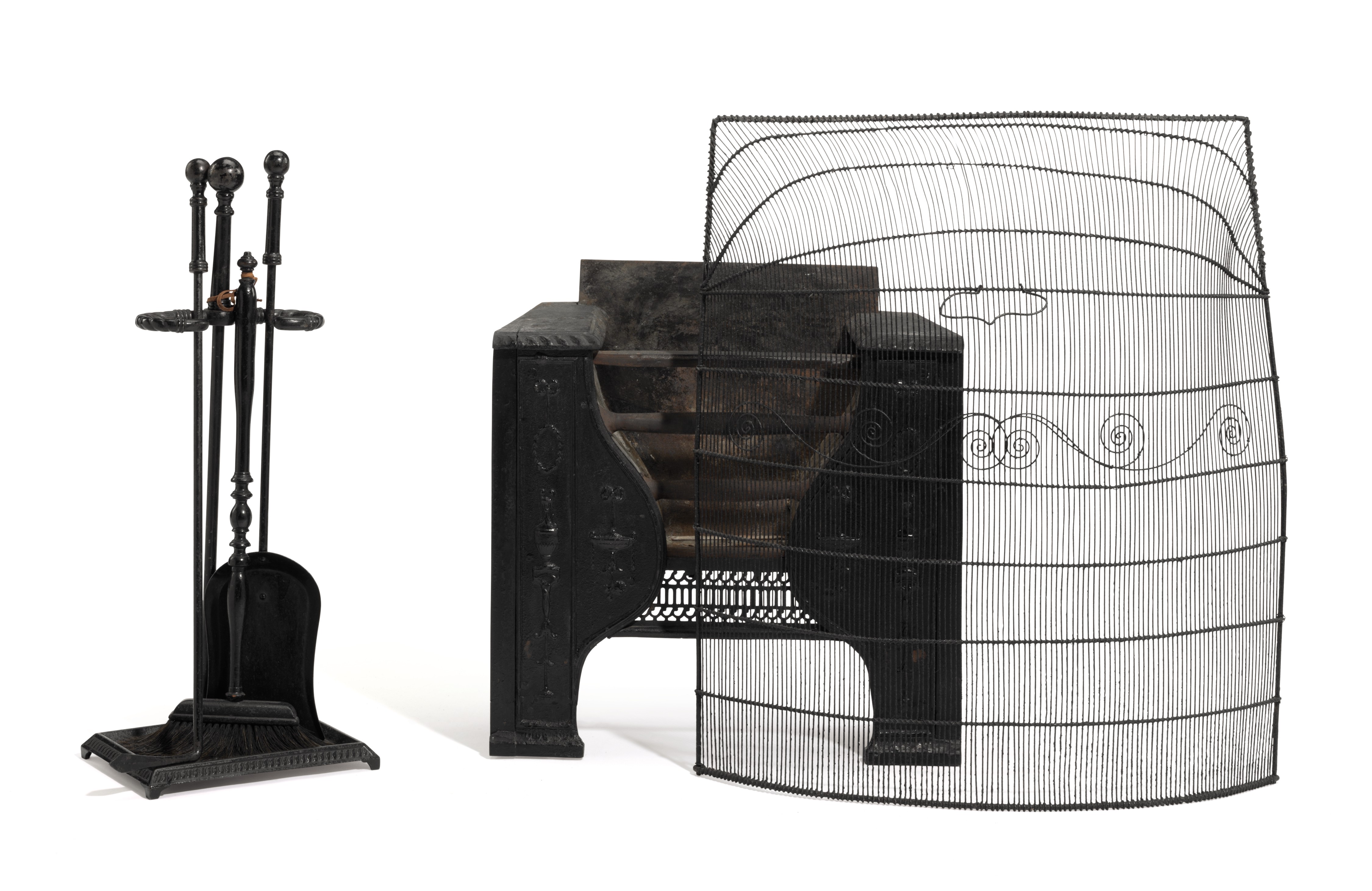 An American Group Of Fireplace Equipment 19th 20th Century