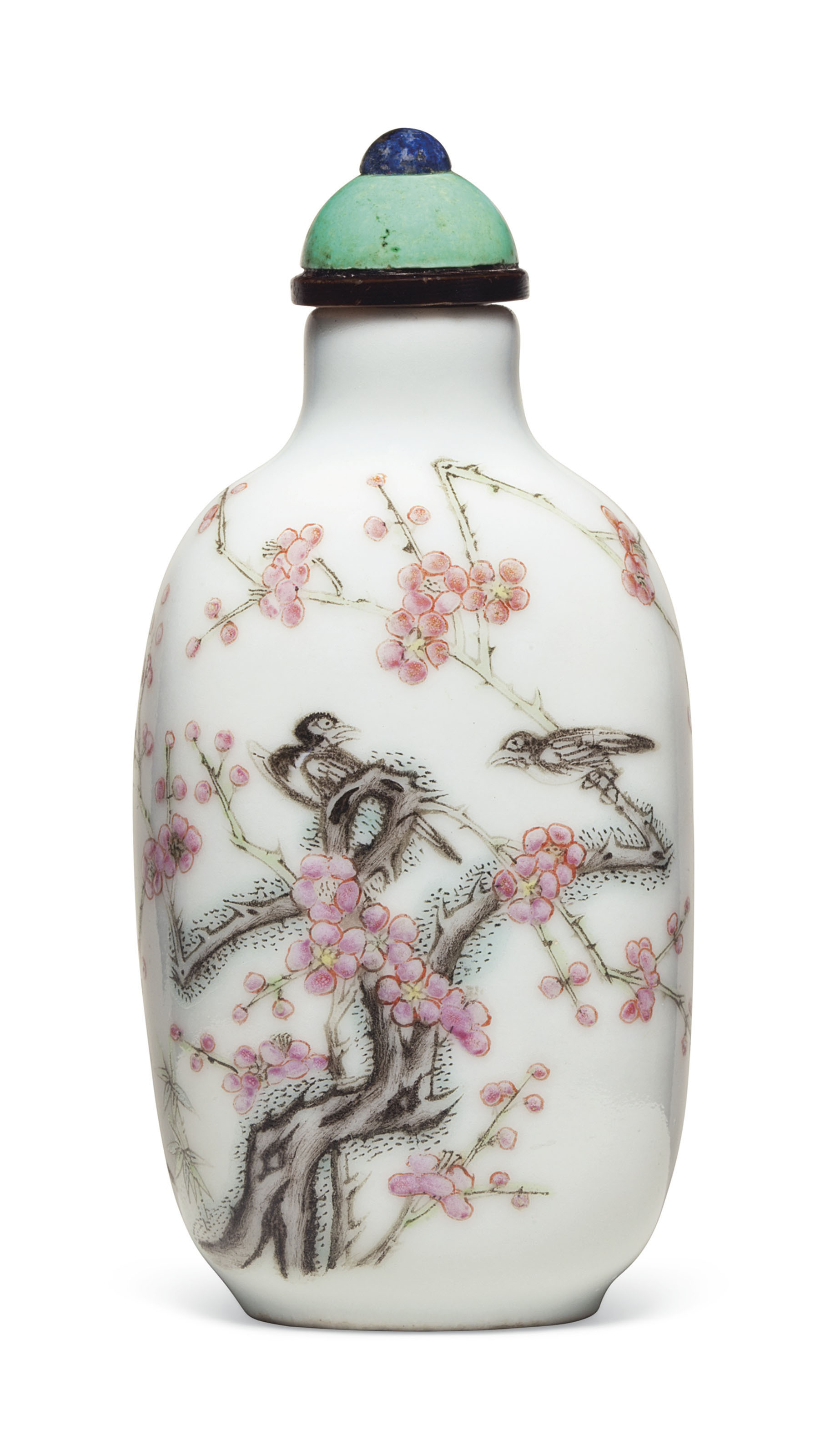 己酉年(1909) 孟子受作水晶內畫「龍門得意」鼻煙壺, SIGNED MENG