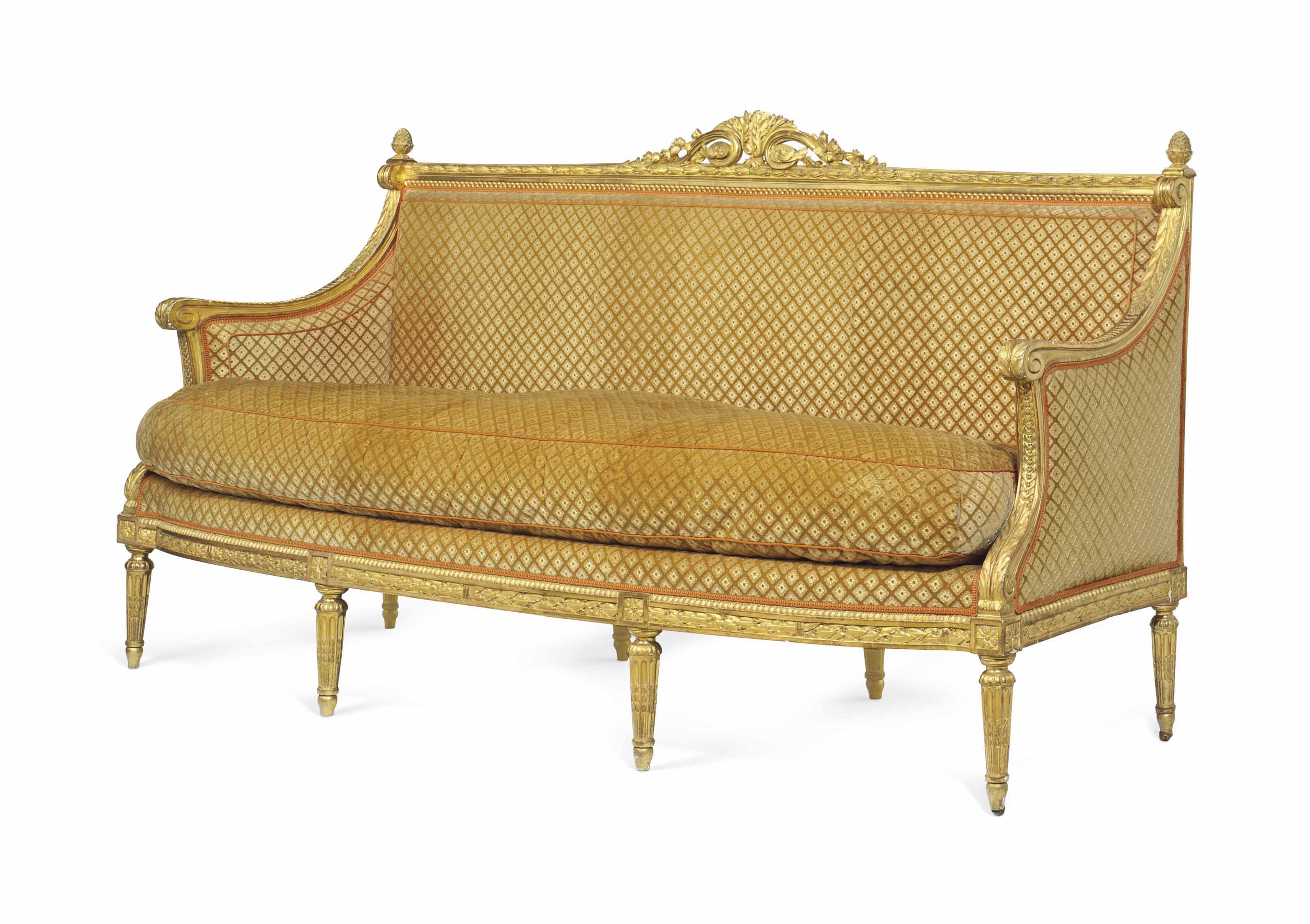 A LOUIS XVI GILTWALNUT CANAPE , BY JACOB, CIRCA 1775 Christie's